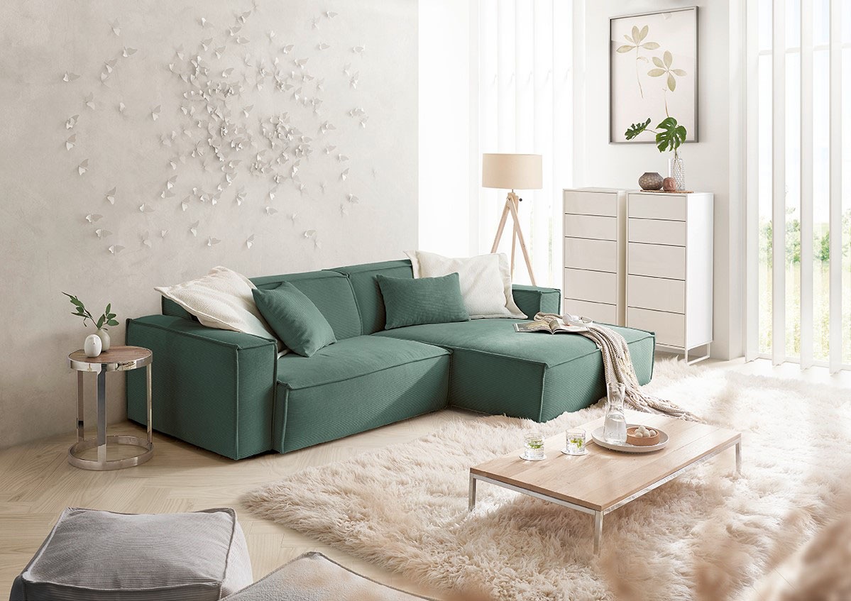 3C Candy Ecksofa »Matteo in elegant, kubischer Formensprache, bequem, L-For günstig online kaufen
