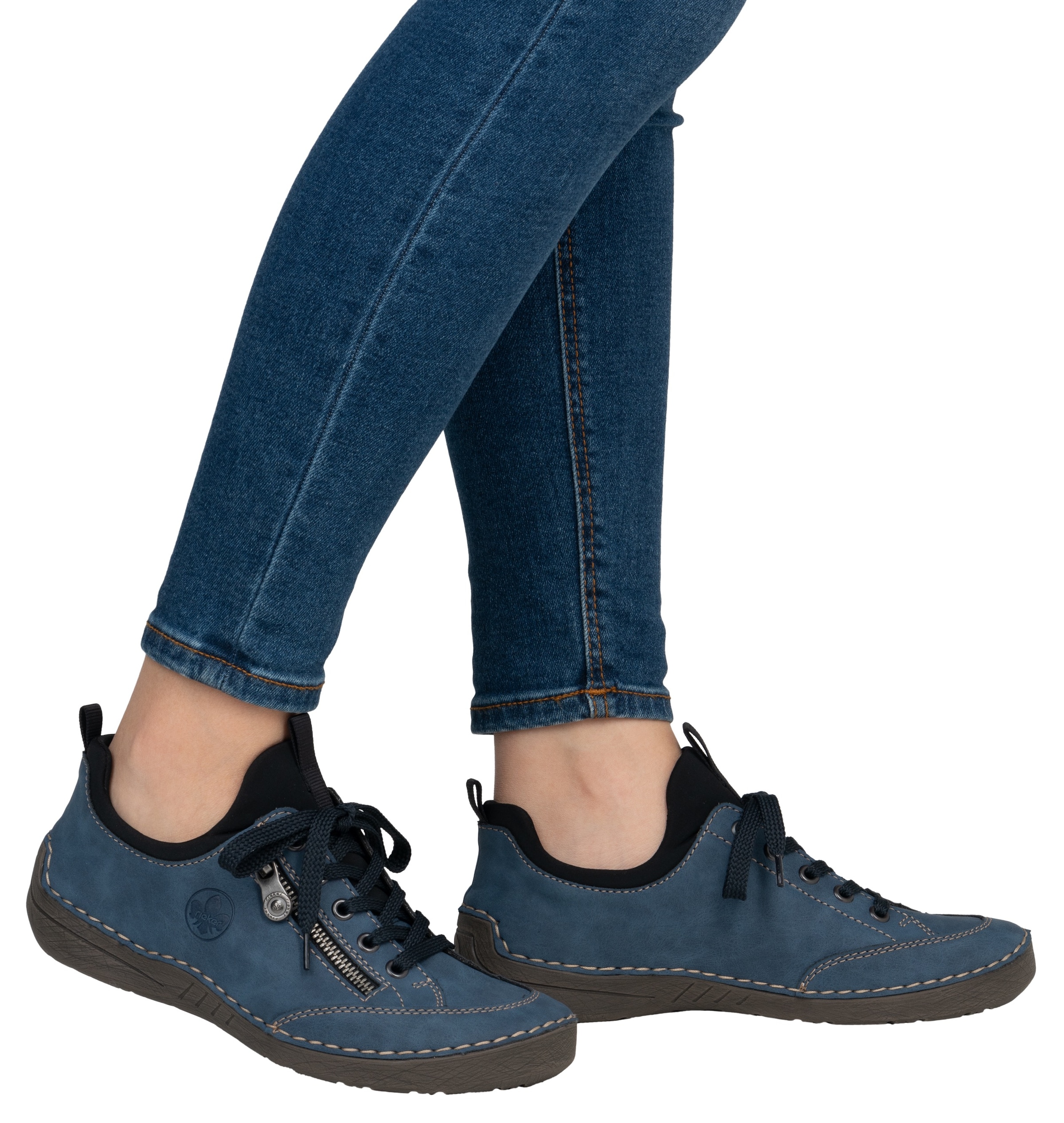Rieker Slip-On Sneaker, Slipper, Schlupfschuh, mit elastischem Einschlupf