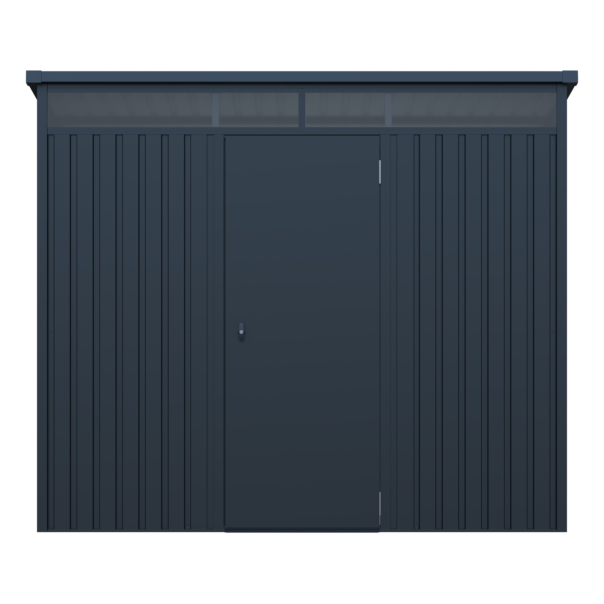 GARDEN 'N' MORE Gerätehaus »Pultdachhaus Basic plus« einfacher Aufbau, Oberlicht, Langlebig, abschließbar