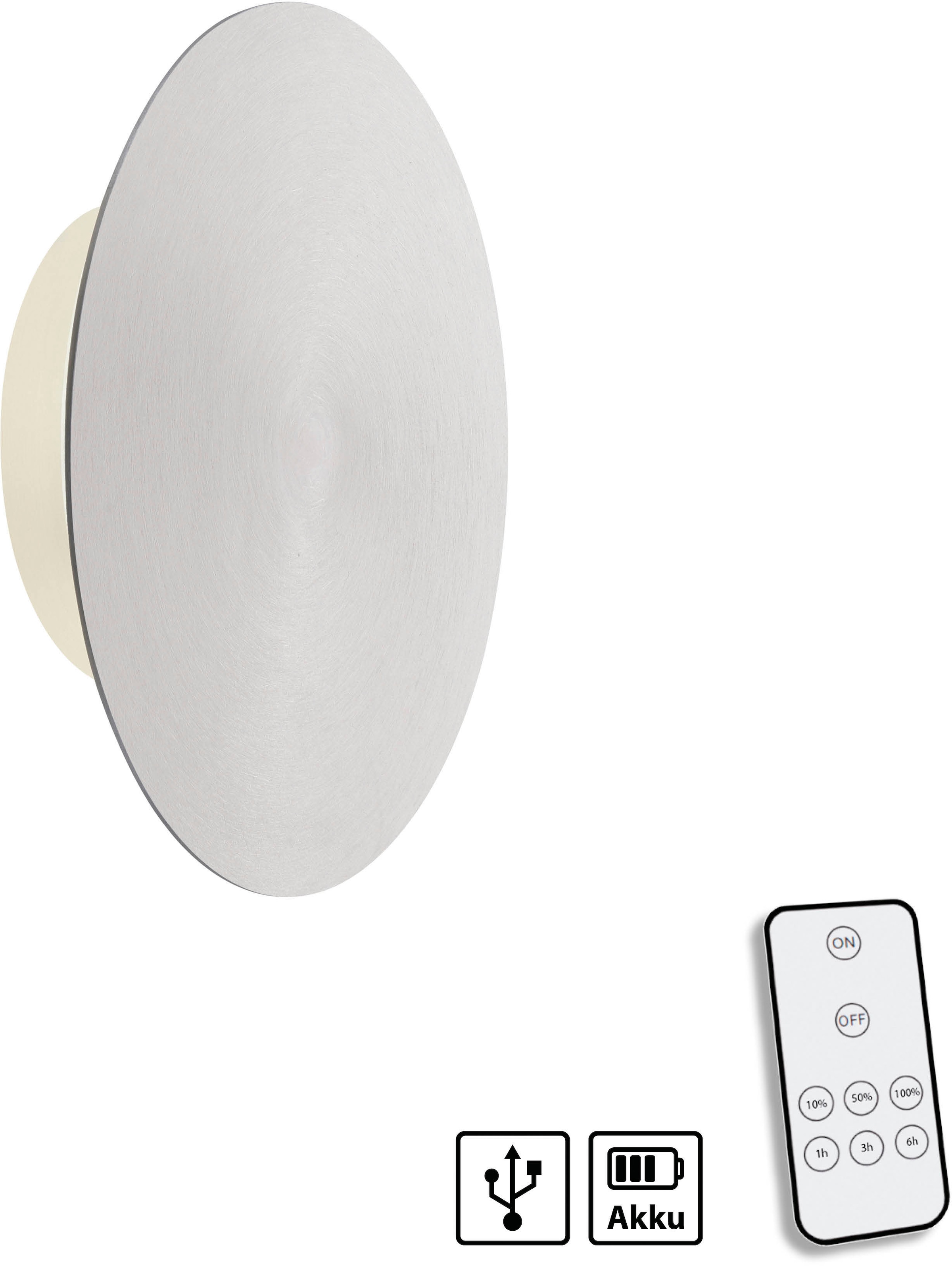 Paul Neuhaus Wandleuchte »AKKU PUNTU«, 1 flammig, Leuchtmittel LED-Board | LED fest integriert