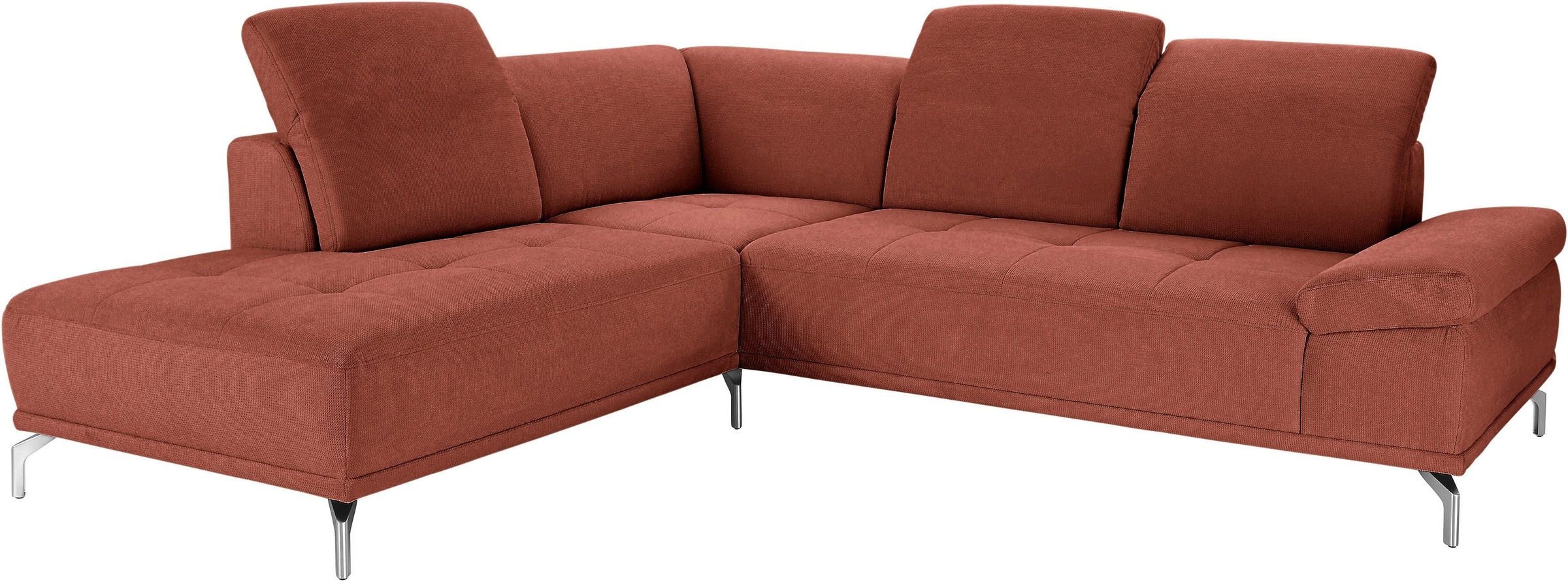 Places of Style Ecksofa »Caluna«, Inkl.Sitztiefenverstellung, wahlweise mit Kopf- und Armteilverstellung