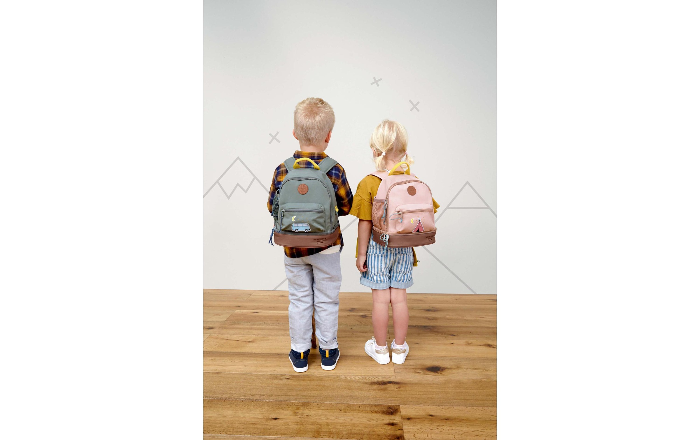 LÄSSIG Kinderrucksack »Mini Backpack Adventure Bus« Floureszierende Flächen