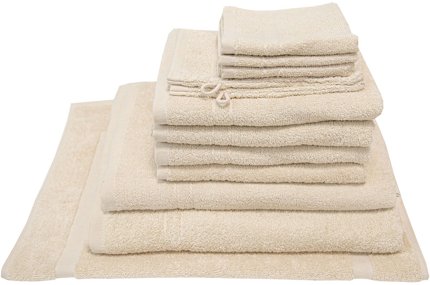 Dyckhoff Handtuch Set »Kristall«, Set, 12 tlg., Frottier, Umfangreiches Bad günstig online kaufen