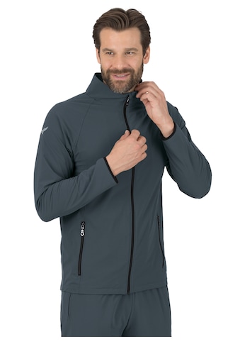 Trainingsjacke »TRIGEMA Raglan-Jacke mit Netzinnenfutter«, (1 St.)