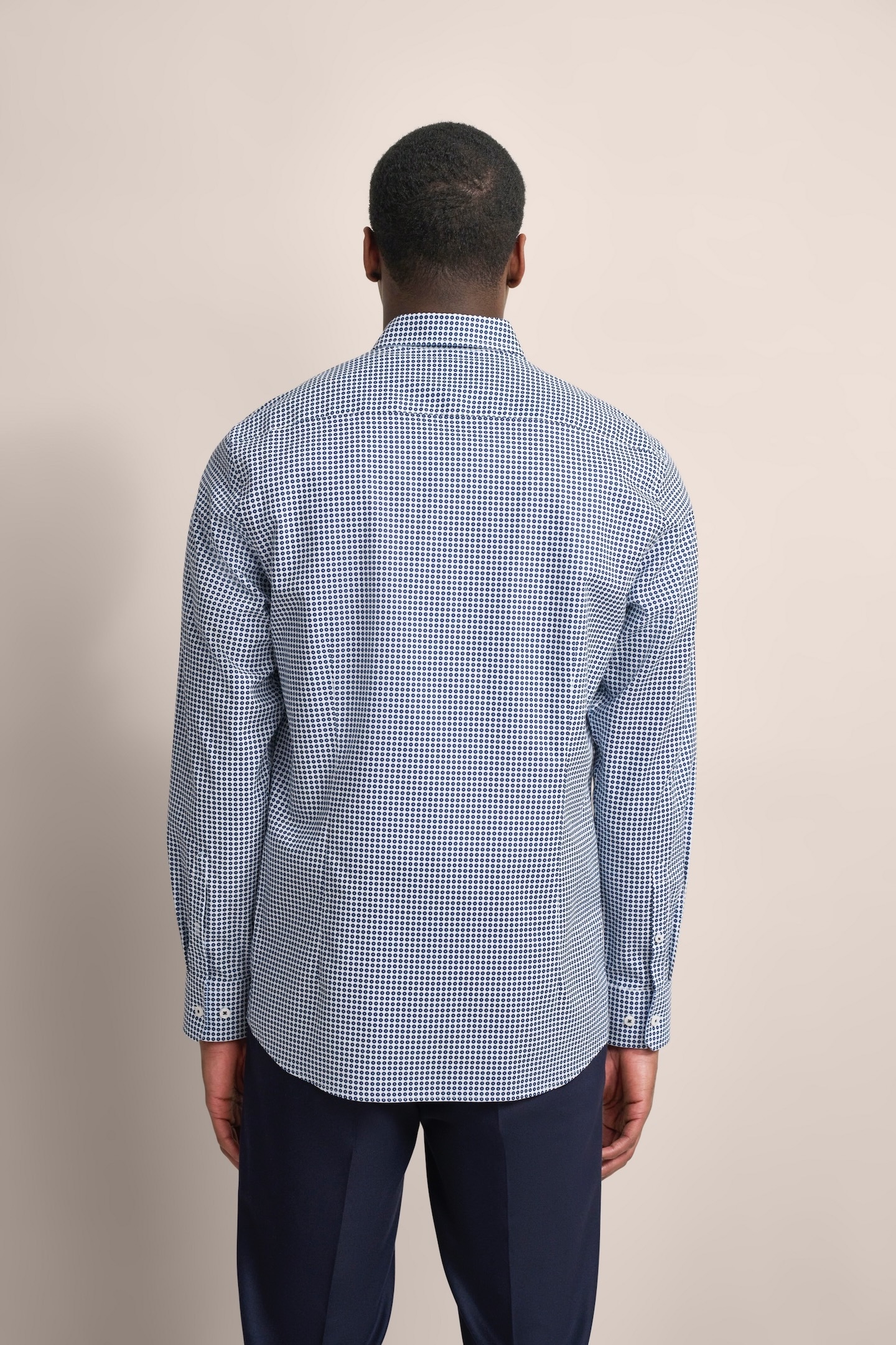 bugatti Langarmhemd, aus 100 % Baumwolle