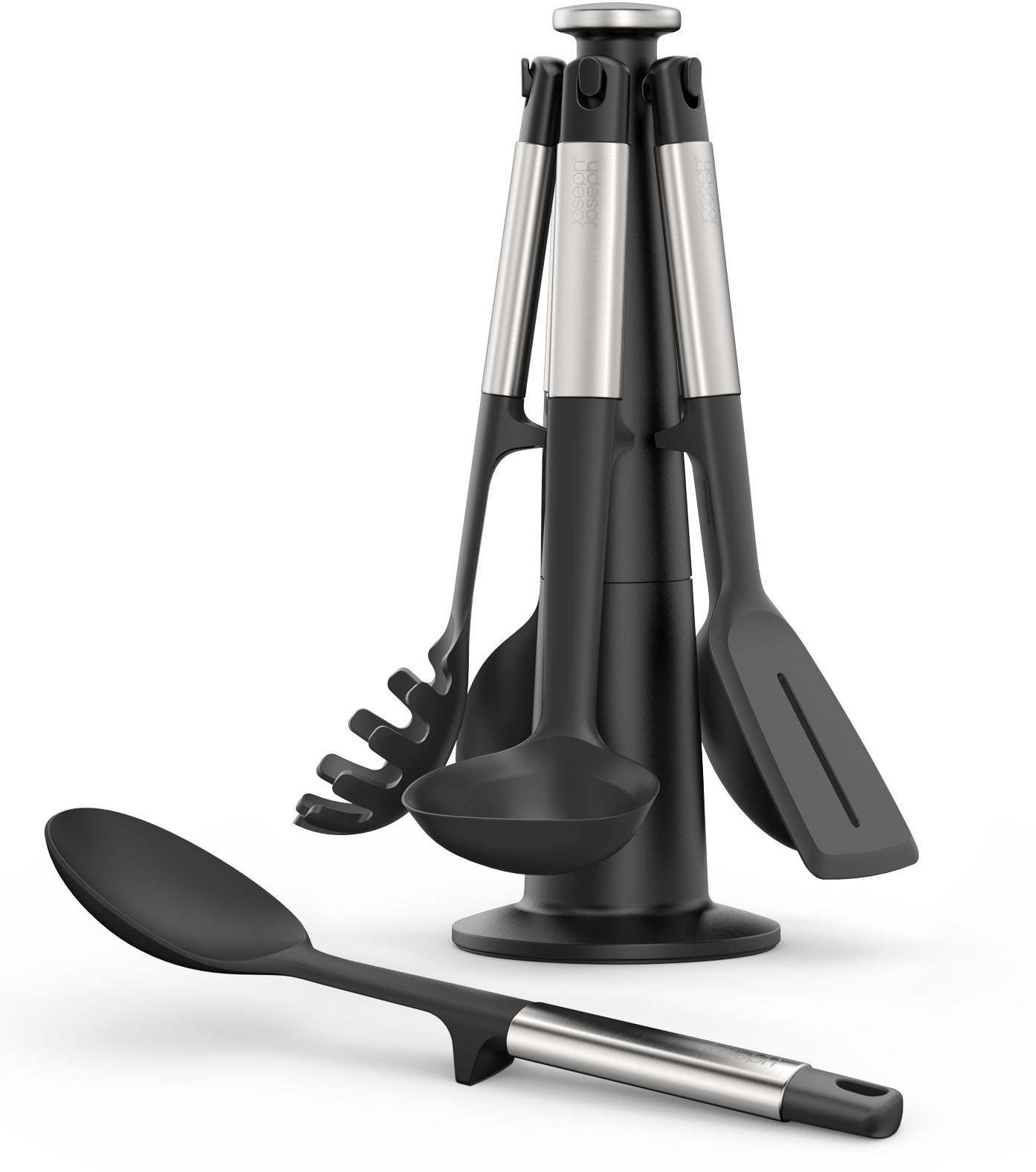 JOSEPH JOSEPH Kochbesteck-Set »Elevate Silicone/Steel Carousel« BPA-frei schwarz