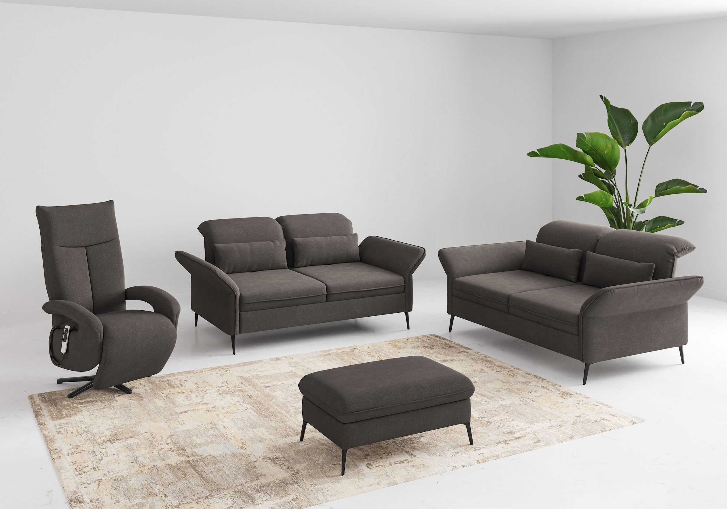 sit&more 2,5-Sitzer »Emely«, mit Sitztiefenverstellung, optional mit Bettfunktion