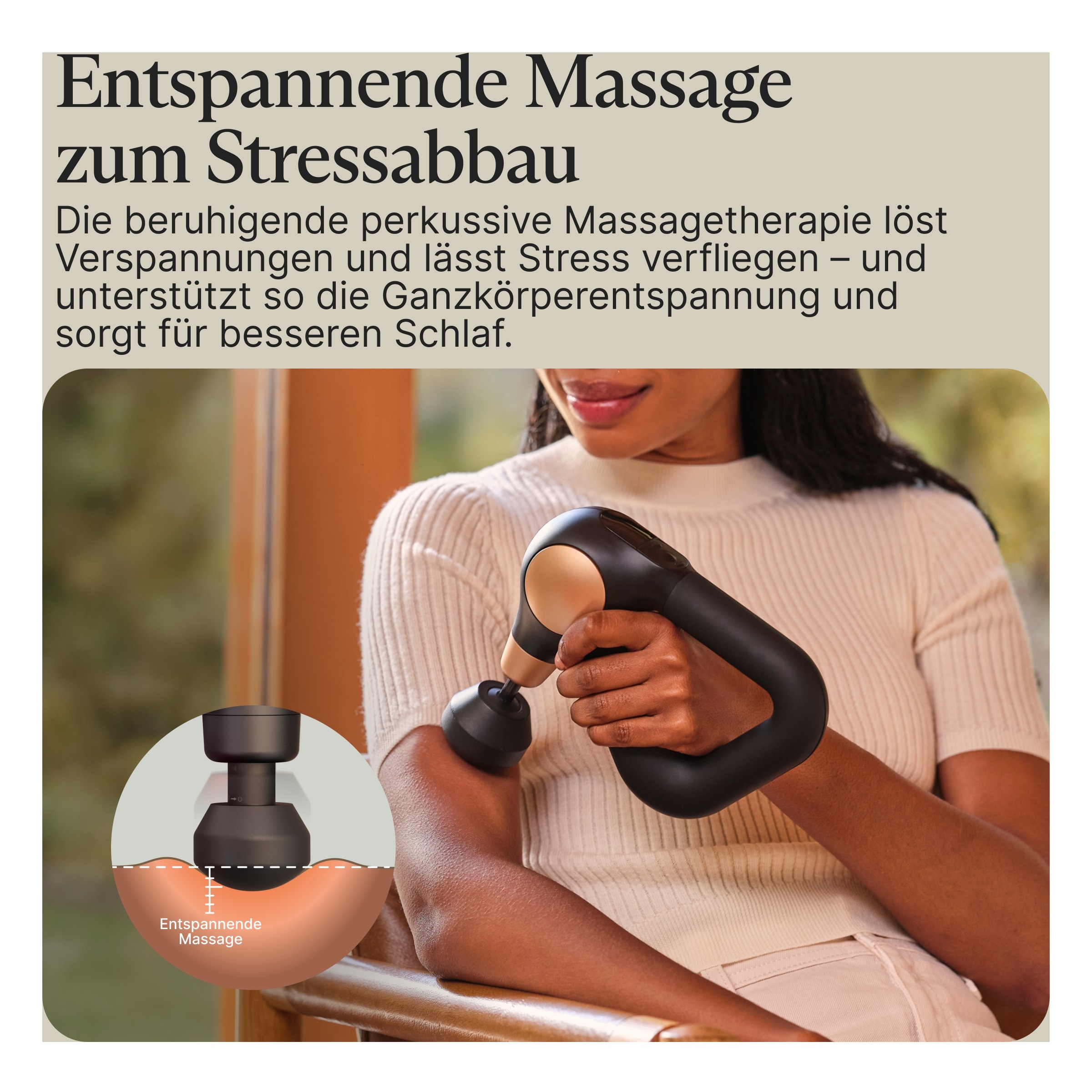 Therabody Massagepistole »Theragun Sense 2« Schmerzen & Muskelkater lindern, Verspannungen lösen, besser schlafen
