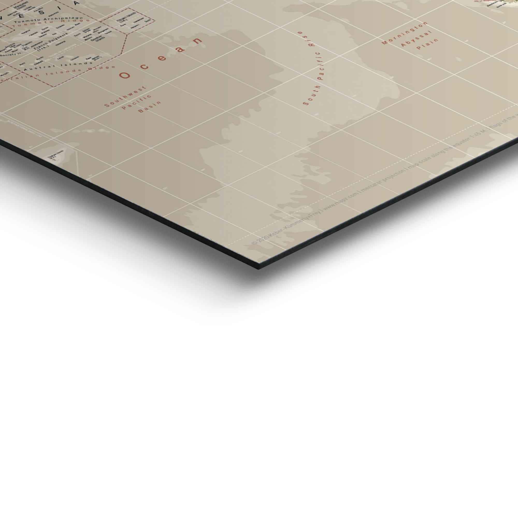 Reinders! Wandbild »Wandbild Weltkarte Natürlicher Rechnung auf Weltkarte, kaufen (1 - Erdfarben Farbton - Detailliert«, St.)