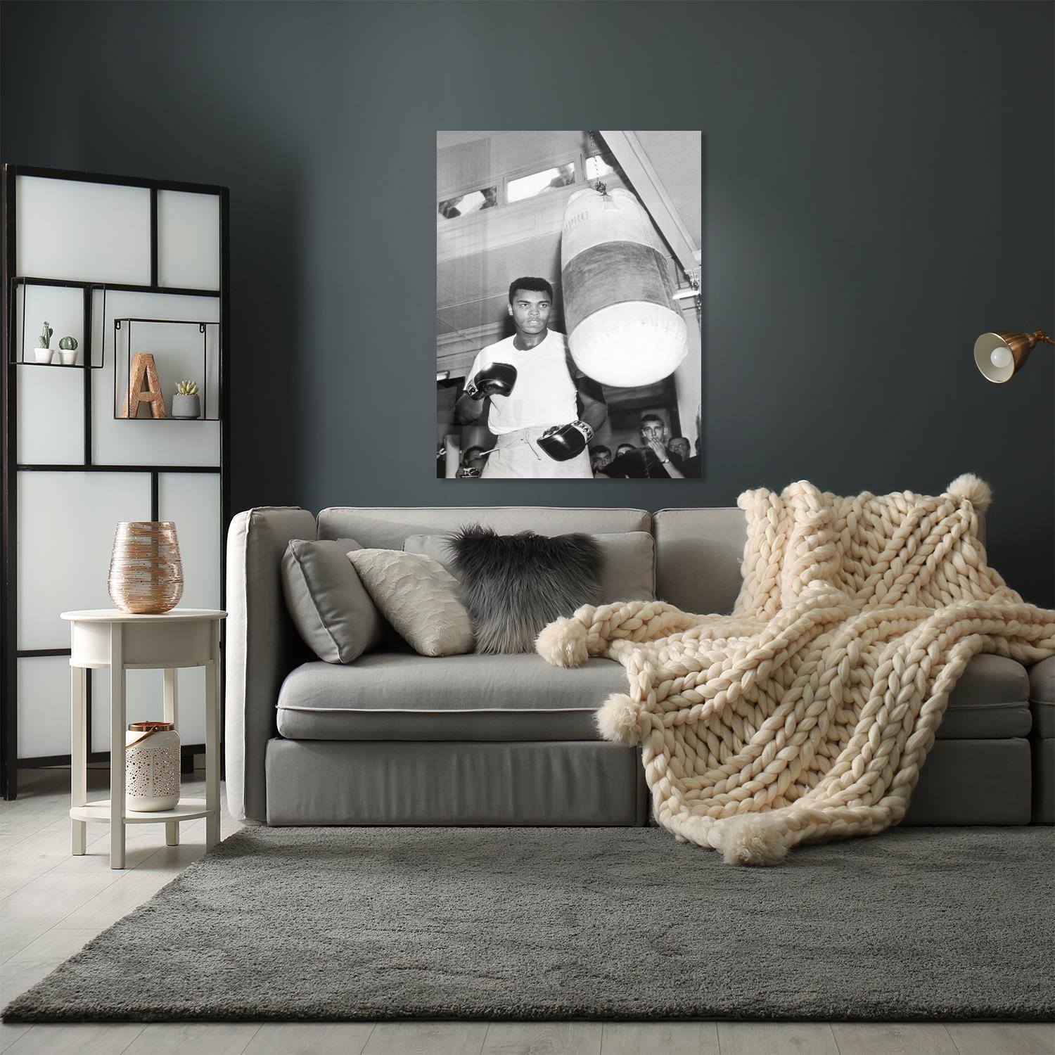 queence Acrylglasbild »Muhammad Ali - The Fight«, Schwarz-Weiß-Mann-Stars-F günstig online kaufen