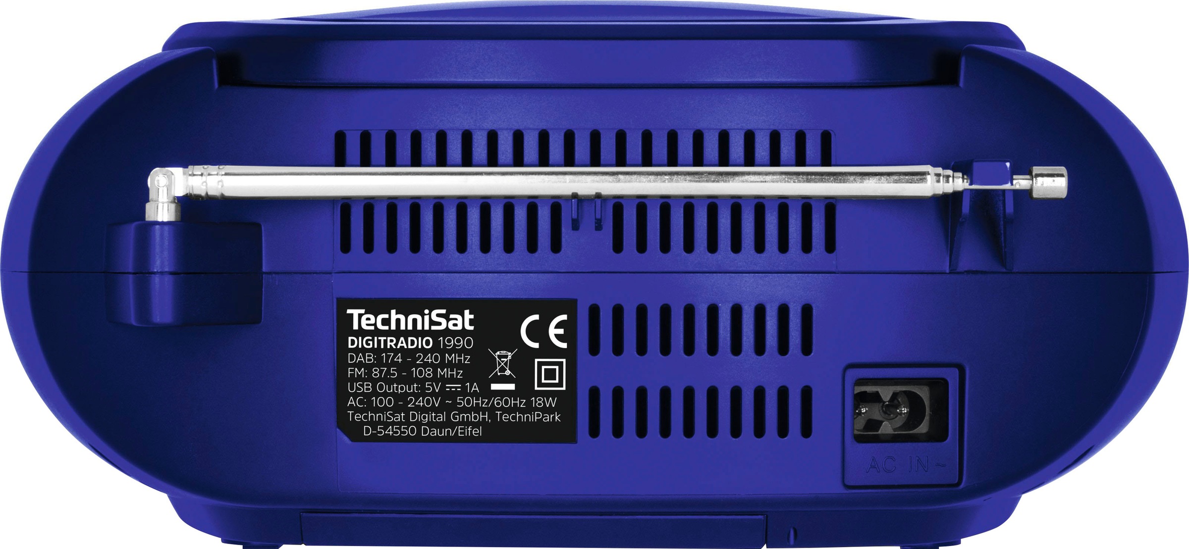 TechniSat Digitalradio (DAB+) »DIGITRADIO 1990«, (Bluetooth Digitalradio (DAB+)-UKW mit RDS 3 W), CD-Player