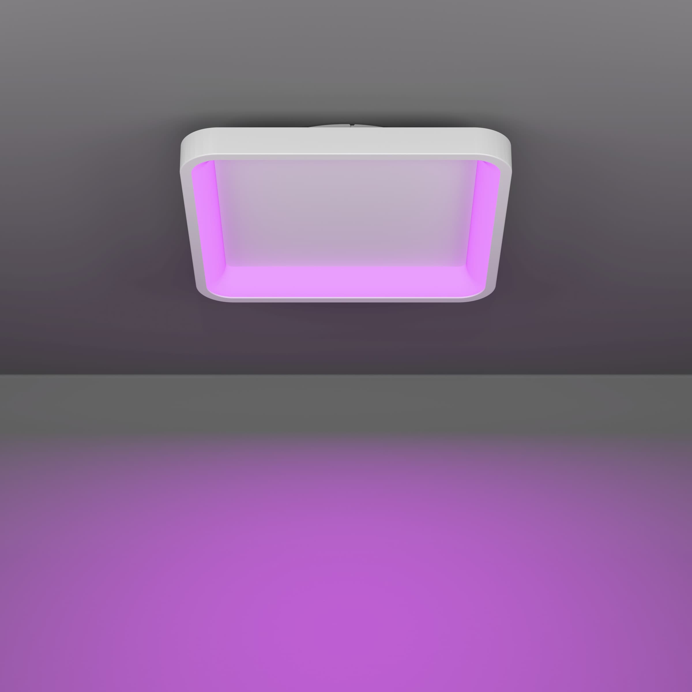 EGLO Deckenleuchte »LORETELLO-Z Deckenlampe - Stahl - LED - 20W - IP20« LED-Modul 1 Stk. Kaltweiß | Neutralweiß | RGB | Warmweiß Wohzimmerlampe, Esszimmerlampe, Flur, Schlafzimmer, L35 x B35 x H7,5cm