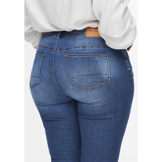 ONLY CARMAKOMA Skinny-fit-Jeans, mit Reißverschluss am Beinabschluss online  kaufen