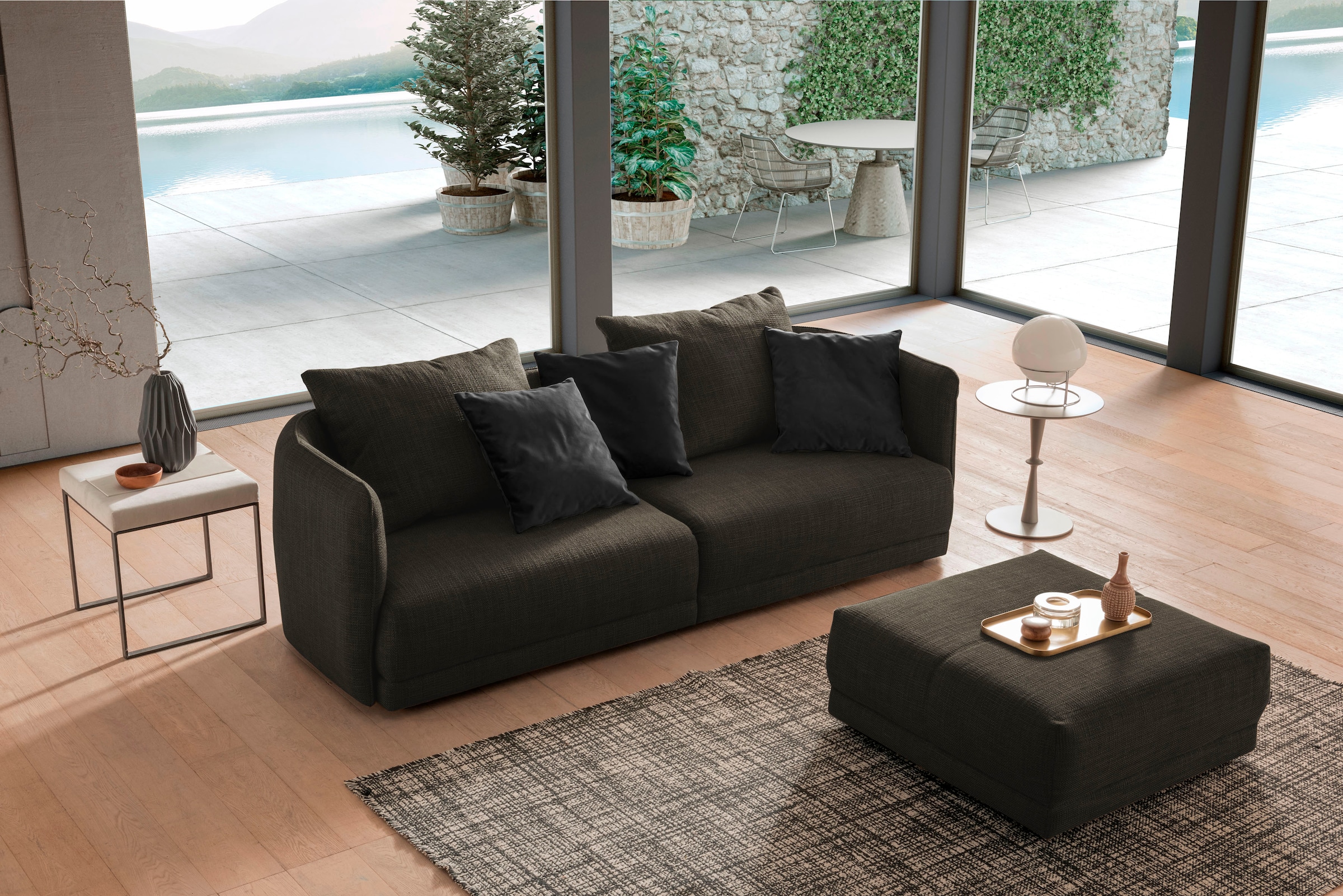 designwerk Hocker »New York, anmutender Designhocker«, in hochwertiger Verarbeitung & tollem Sitzkomfort