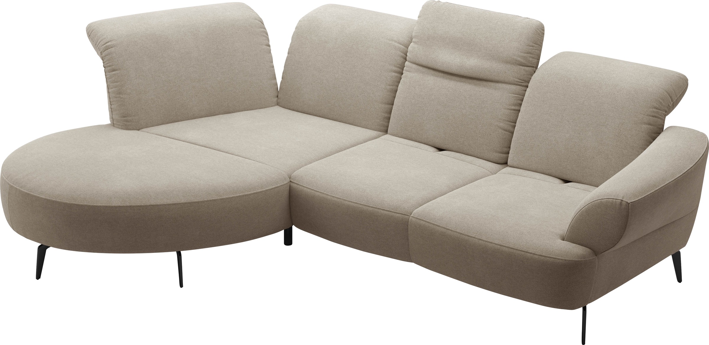 sit&more Ecksofa »Dance«, inkl.System Click&Seat und Sitztiefenverstellung