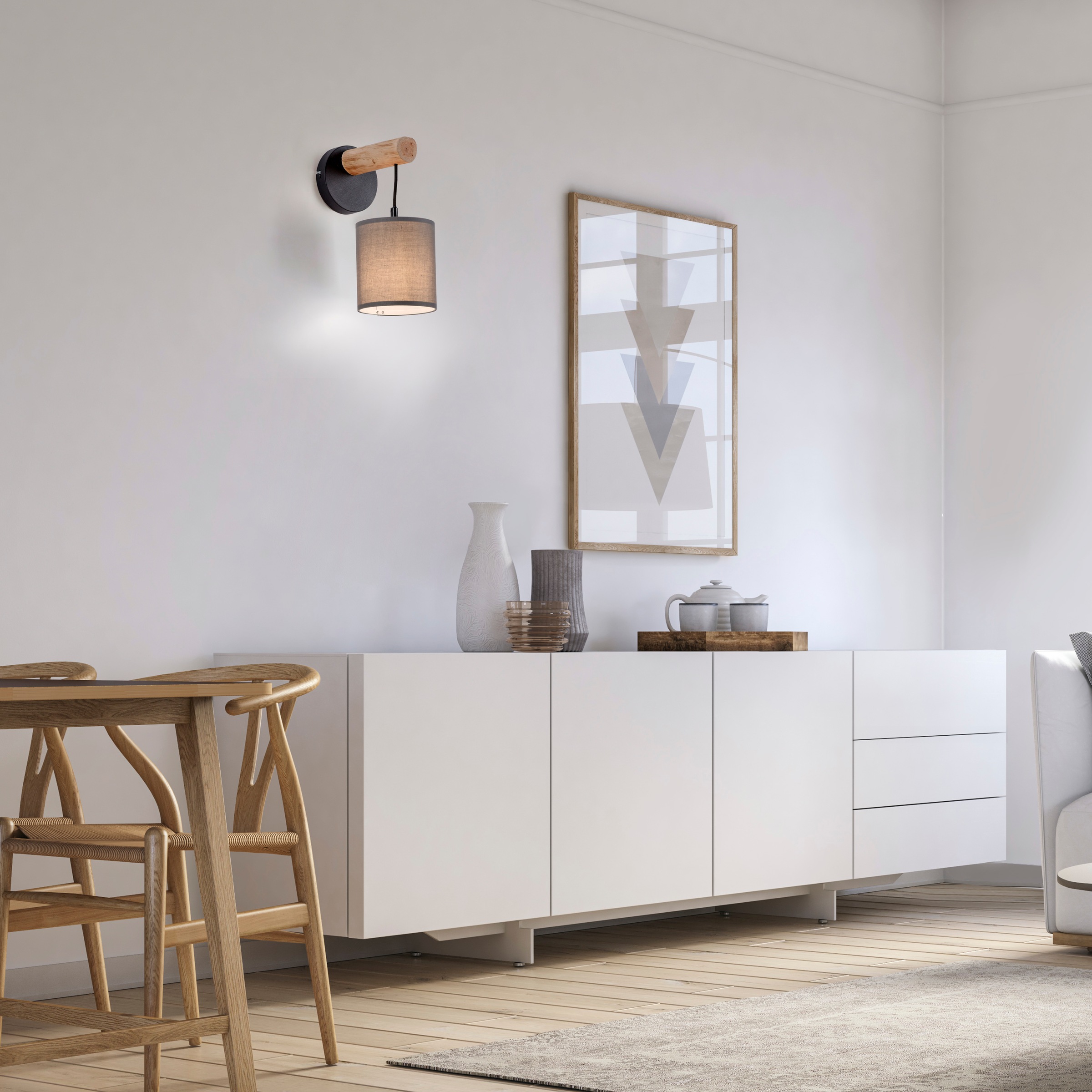 JUST LIGHT Wandleuchte »GREEN TRIB«, 1 flammig, Leuchtmittel E27   ohne Leu günstig online kaufen