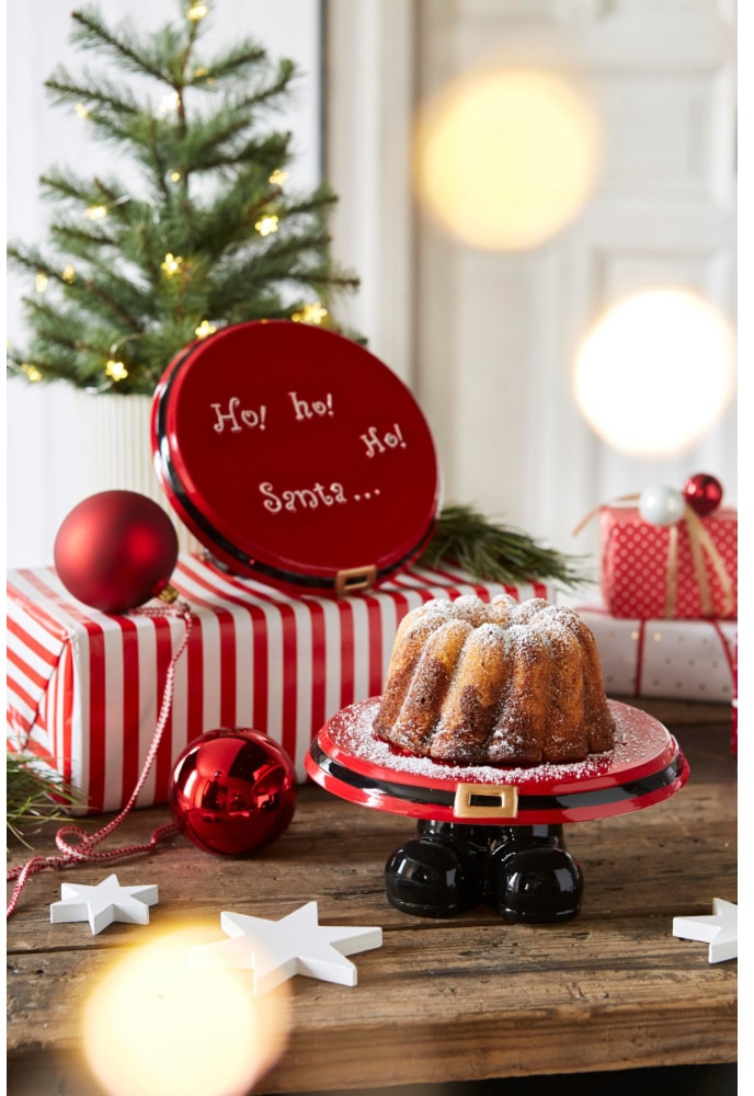 »Weihnachtsmann«, bestellen Tortenplatte Keramik auf Rechnung Aus