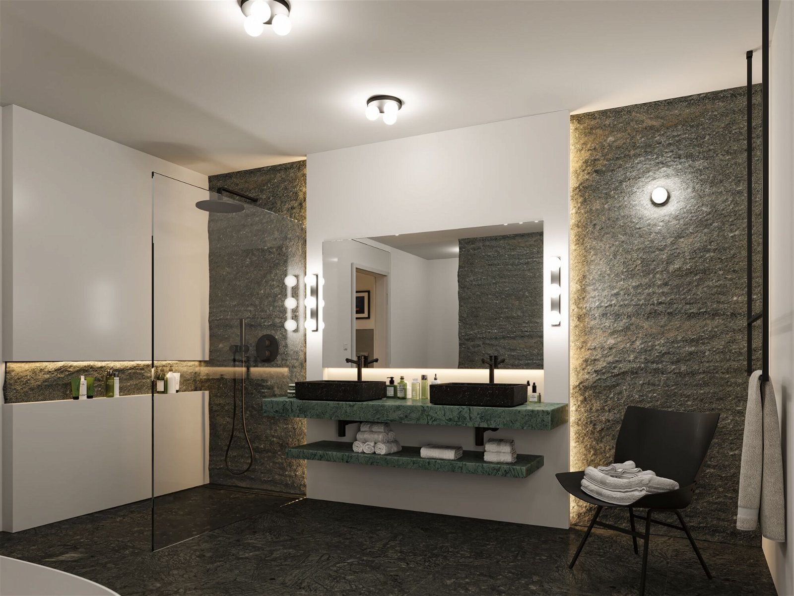 Paulmann Wandleuchte »Selection Bathroom Gove IP44 max. 3x20W Balken Glas/M günstig online kaufen