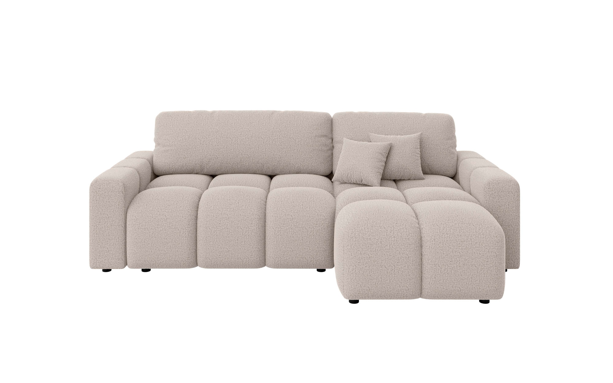INOSIGN Ecksofa »FELICI, Schlafsofa 233cm, L-Form mit Recamiere beidseitig montierbar«, Designsofa mit Bettfunktion und Bettkasten, Maße B/T/H: 233/142/88 cm