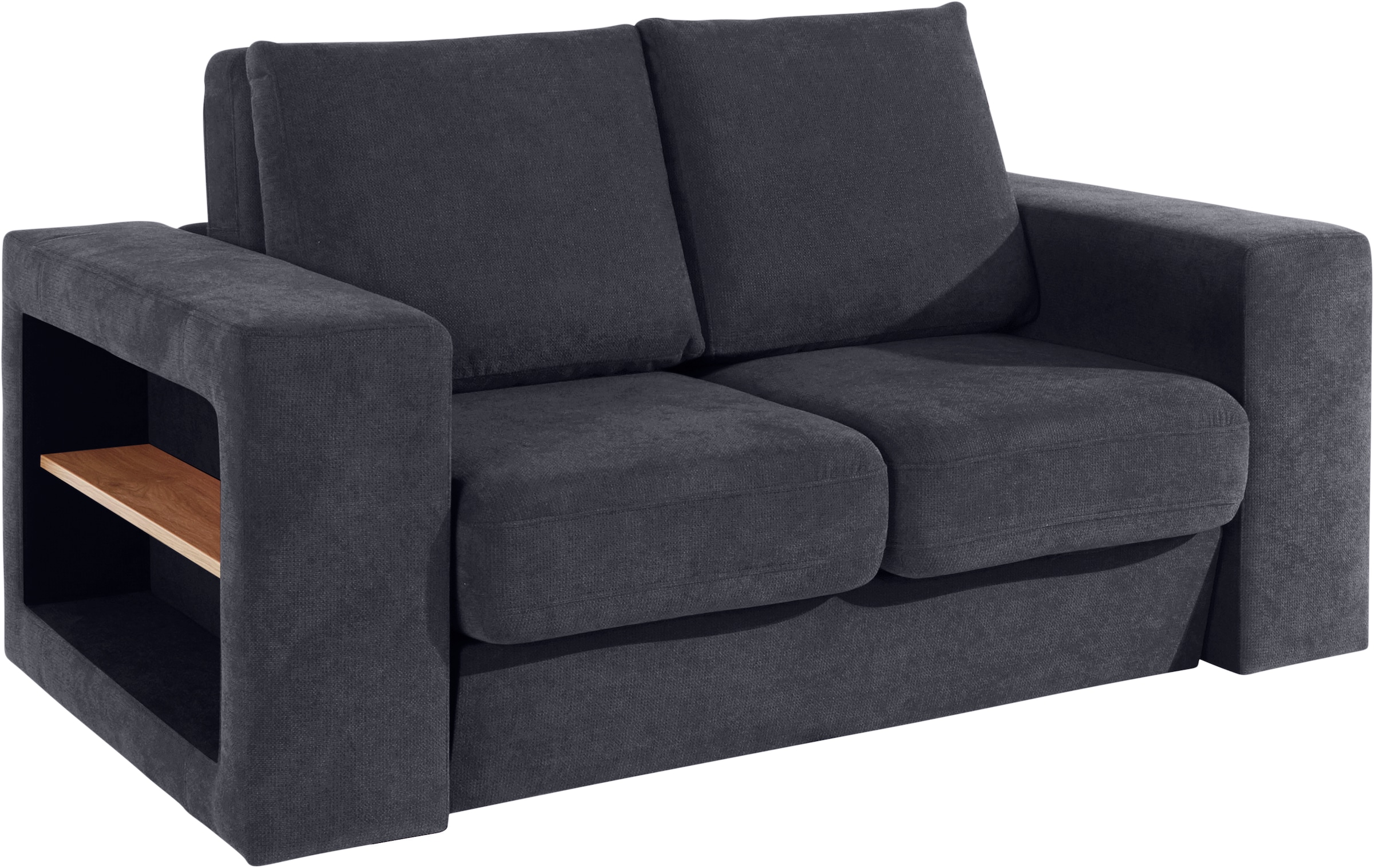 LOOKS by Wolfgang Joop 2-Sitzer »Looksvb«, Verwandlungssofa: aus Sofa wird Sofa mit 2 Hockern, mit Regalfunktion
