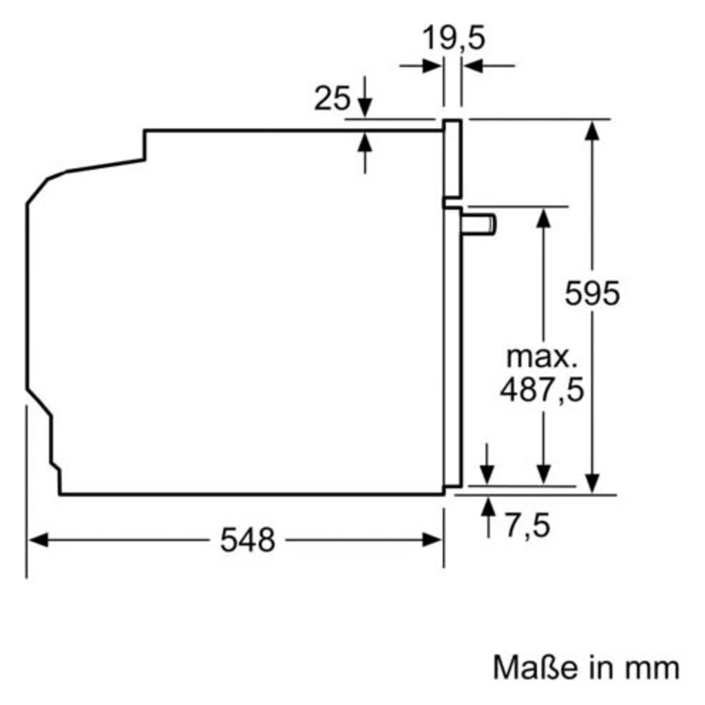 BOSCH Induktions Herd-Set »HND675LS61«, HEA578BS1, mit Teleskopauszug nachrüstbar, Pyrolyse-Selbstreinigung