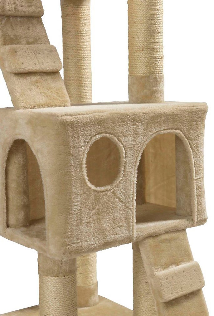 ABUKI Kratzbaum »Coco«, hoch, BxTxH: 50x50x170 cm, inkl. 4m Rolle Sisal