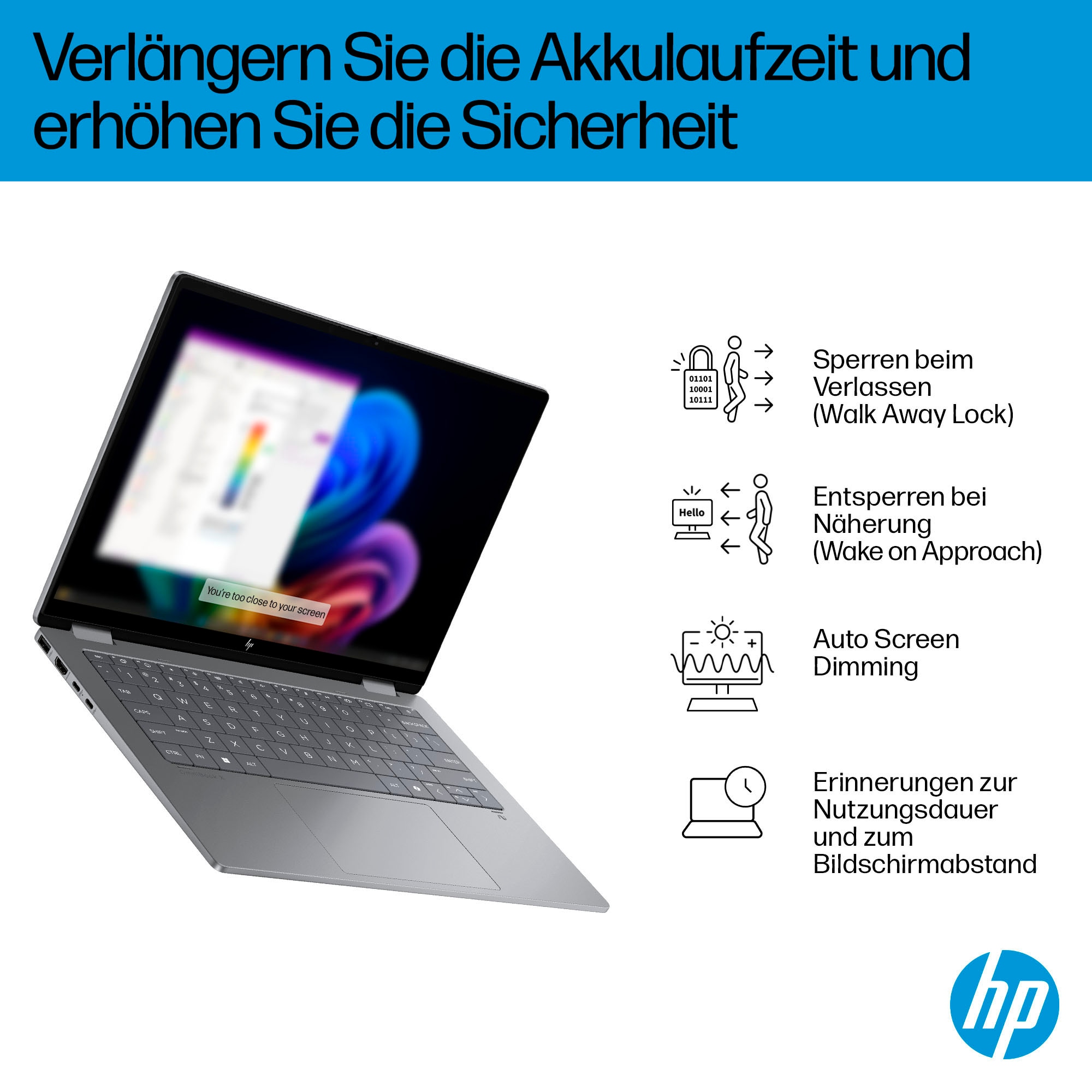 HP Convertible Notebook »OmniBook X Flip 14-fk0252ng«, 35,6 cm, / 14 Zoll, AMD, Ryzen™ AI 5, Radeon, 512 GB SSD