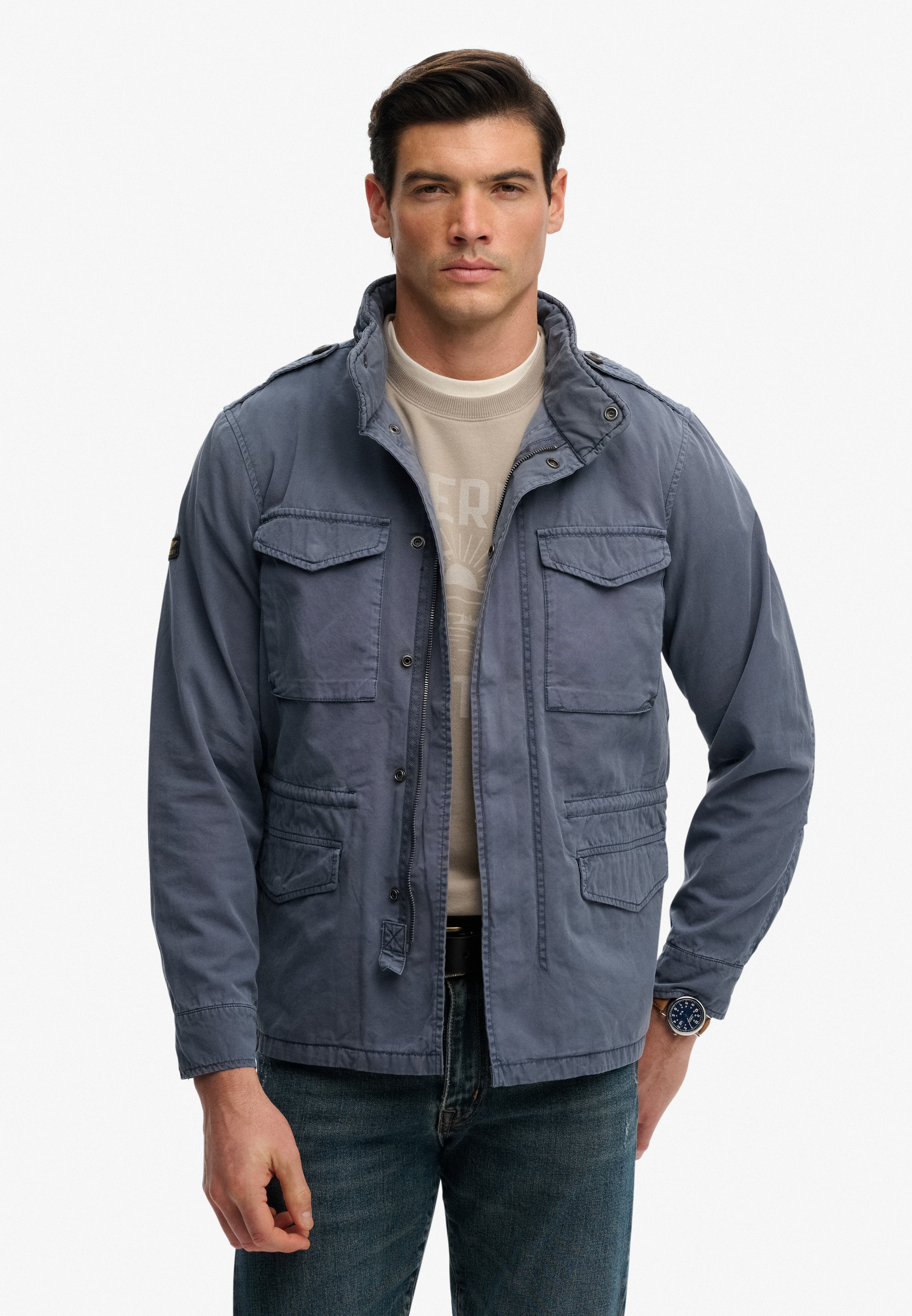 Superdry Parka »COTTON M65 JACKET« ohne Kapuze