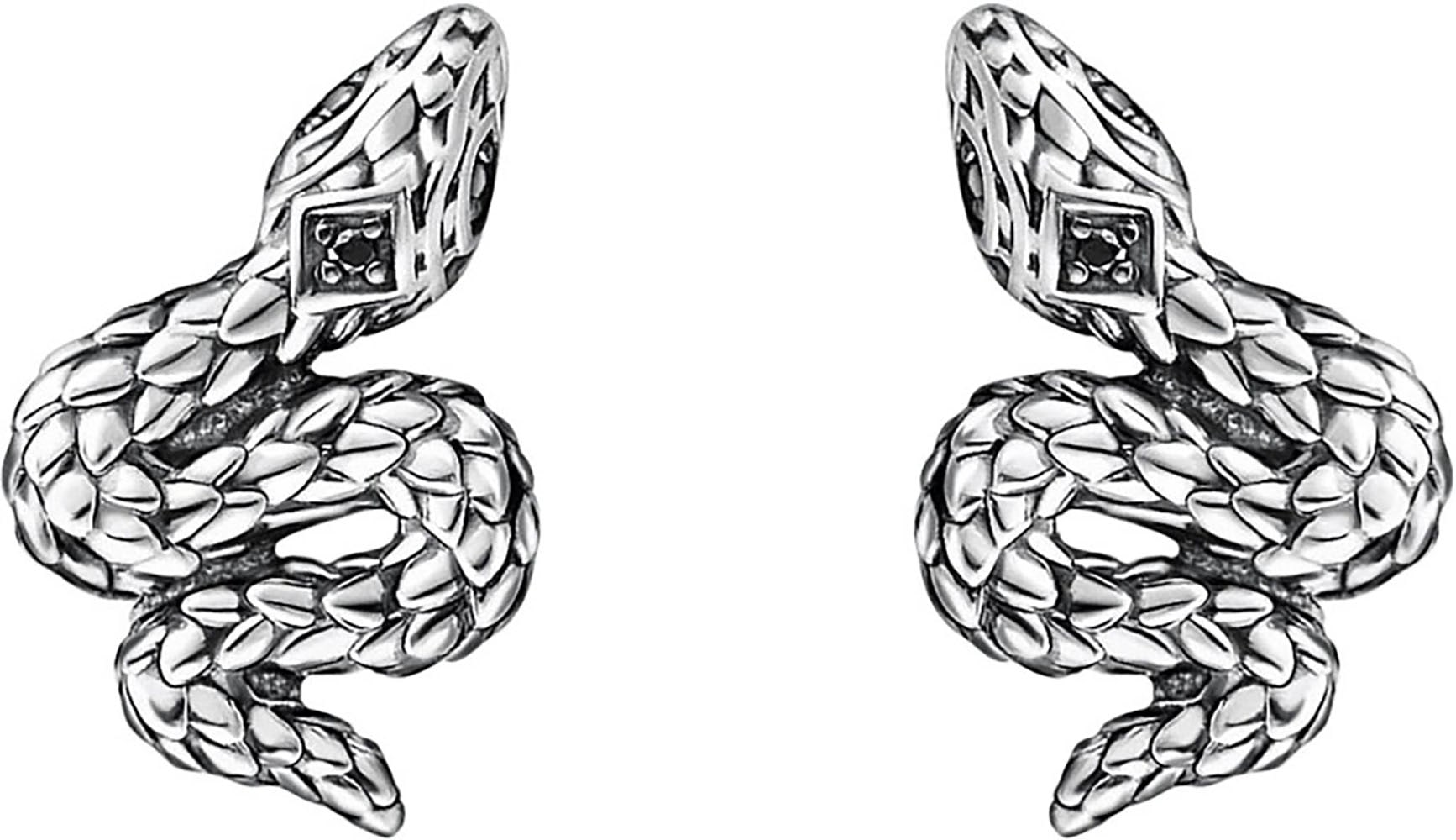 THOMAS SABO Paar Ohrstecker »Schlangen-Optik, H2261-643-11«, mit Zirkonia (synth.)