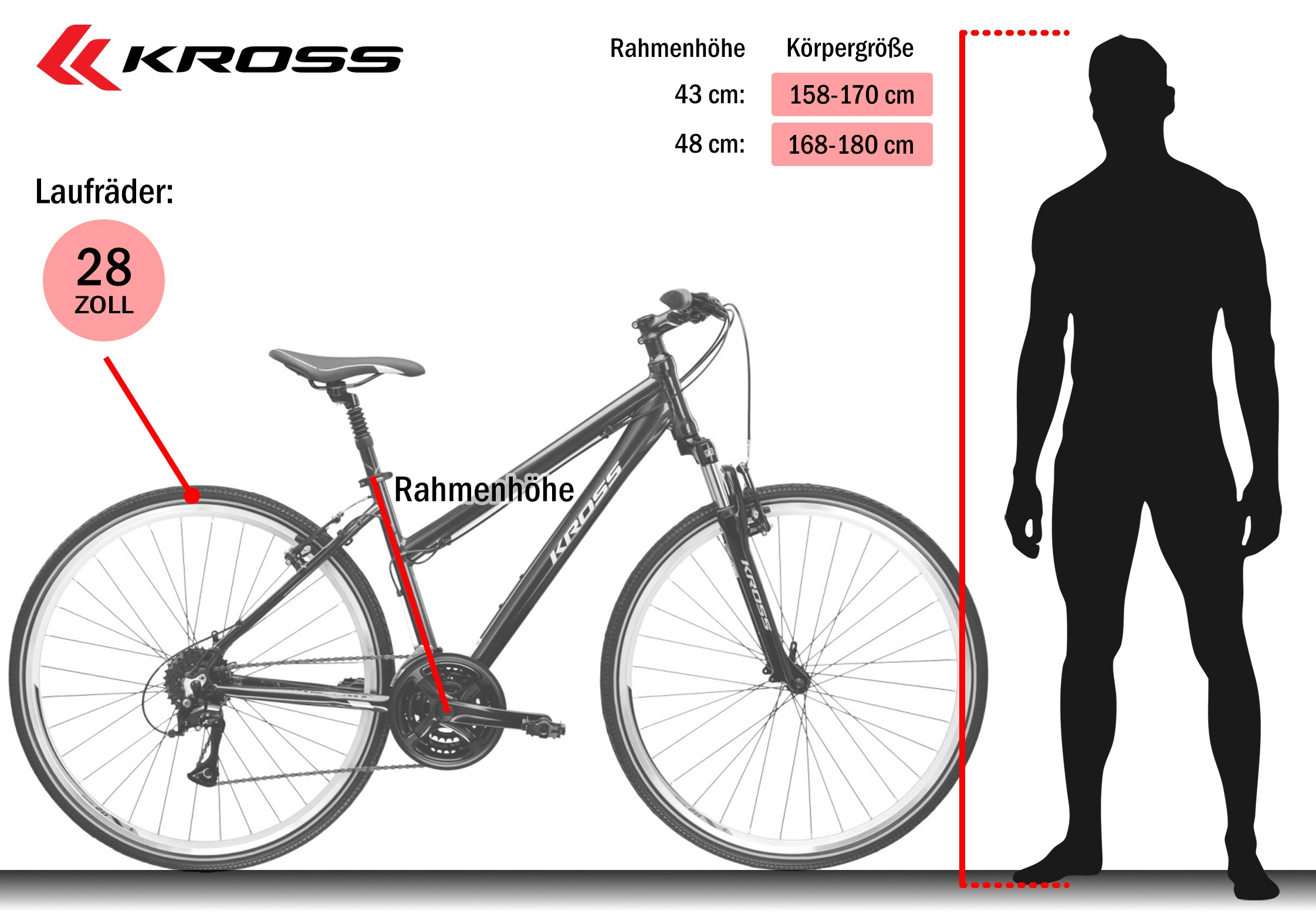 Kross Crossrad »Crossrad Damen 28" Move 1.0 türkis 24 Gänge« 24 Gang Shimano ACERA M3020 Schaltwerk Kettenschaltung