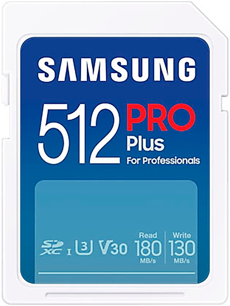 Samsung Speicherkarte »PRO Plus SD (2023) + USB-Kartenleser«, (Video Speed Class 30 (V30)/UHS Speed Class 3 (U3) 180 MB/s Lesegeschwindigkeit)