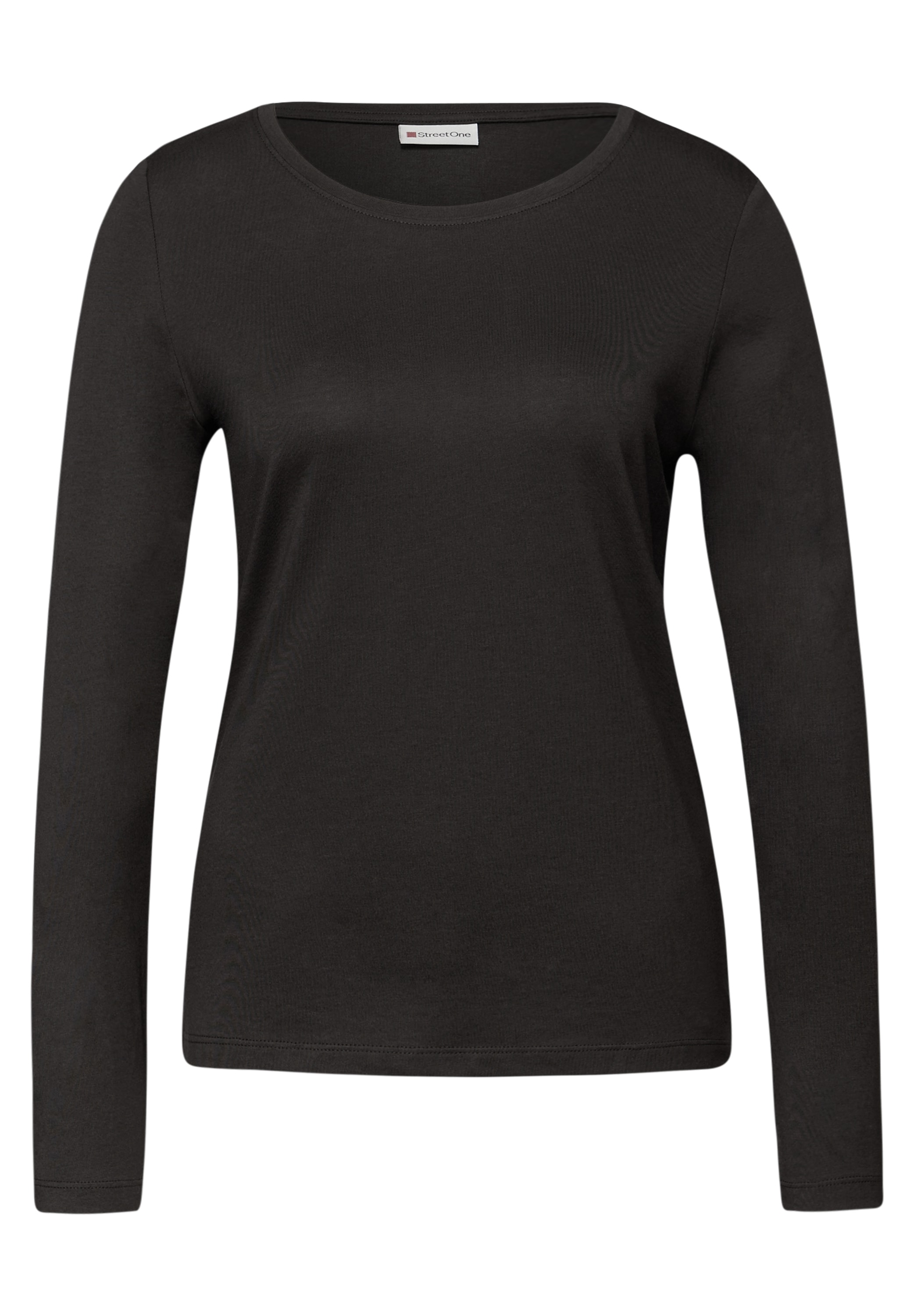 STREET ONE Rundhalsshirt unifarben