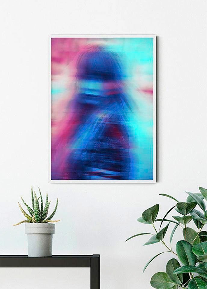 Komar Bild »Neon Girl«, Porträts, (1 St.), Wandbild zur Dekoration - ohne R günstig online kaufen