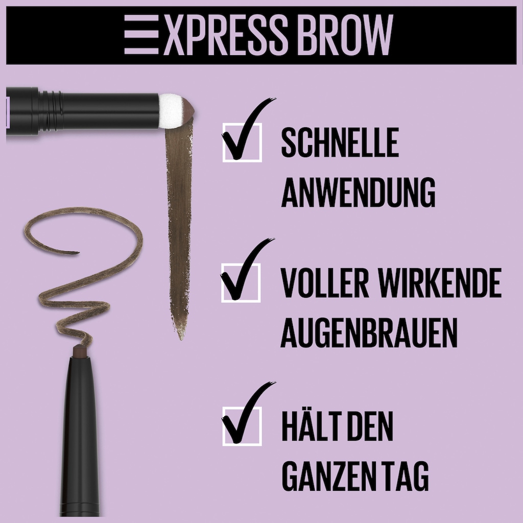 MAYBELLINE NEW YORK Augenbrauen-Stift »Maybelline New York Express Brow Satin Duo«