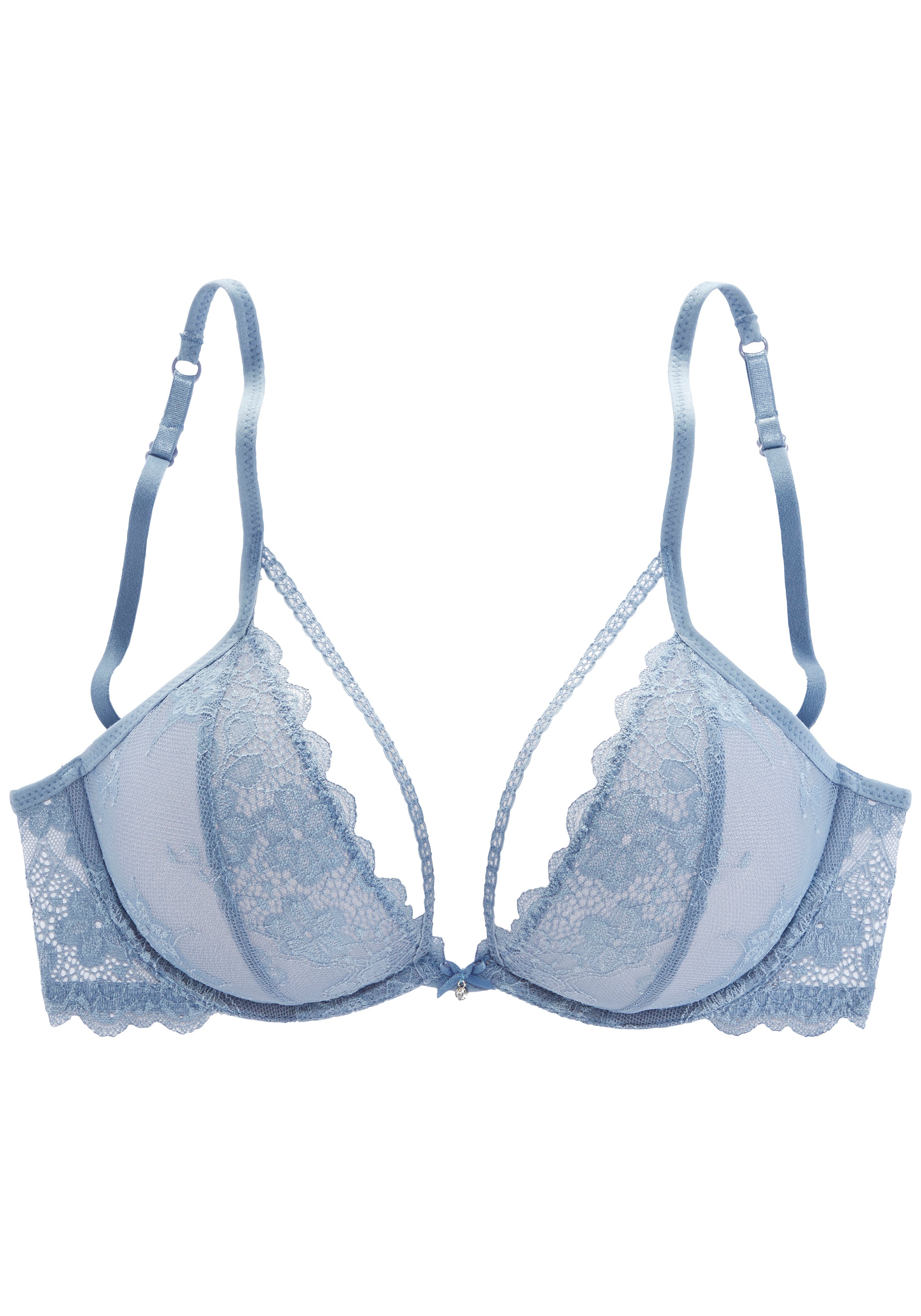 Vivance Bügel-BH, mit feinem Zierband am Dekolleté, aus Jacquardspitze, sexy Dessous