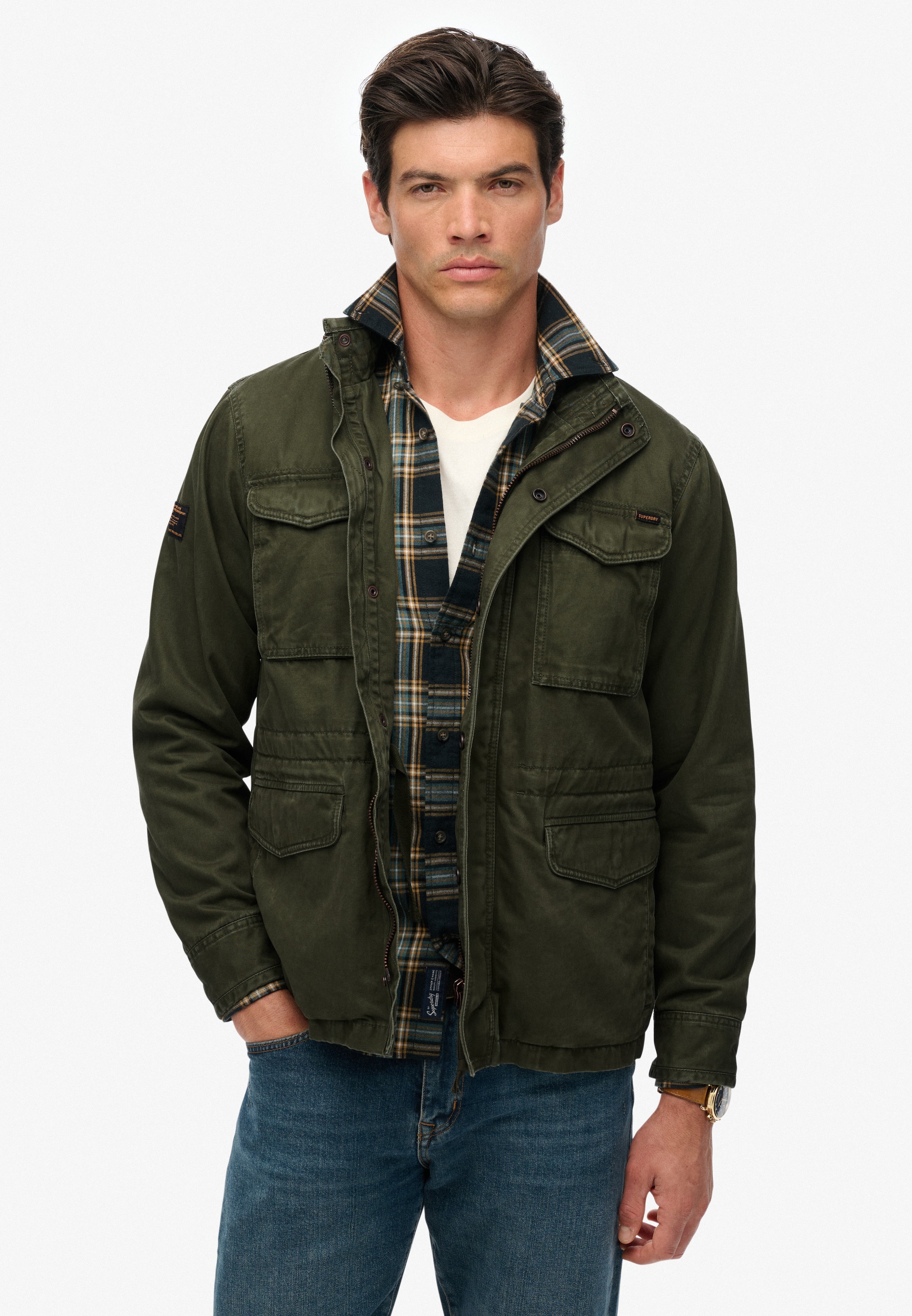 Superdry Parka »M65 MILITARY JACKET« ohne Kapuze
