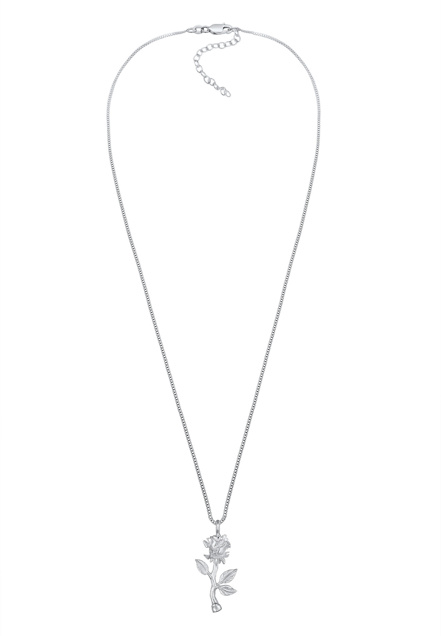 Elli Kette mit Anhänger »Vintage Anhänger Rose 925 Sterling Silber«