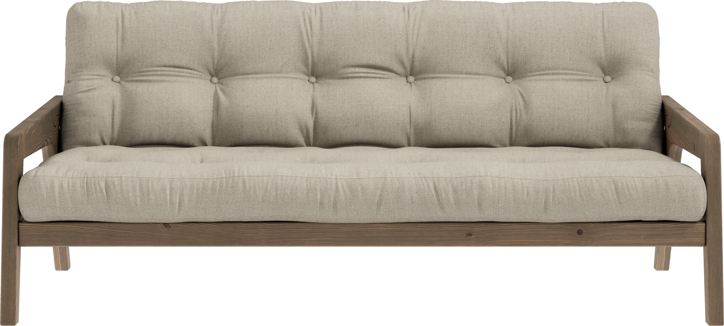 Karup Design Schlafsofa, Mit Holzstruktur, inkl. Futonmatratze, Liegefläche günstig online kaufen