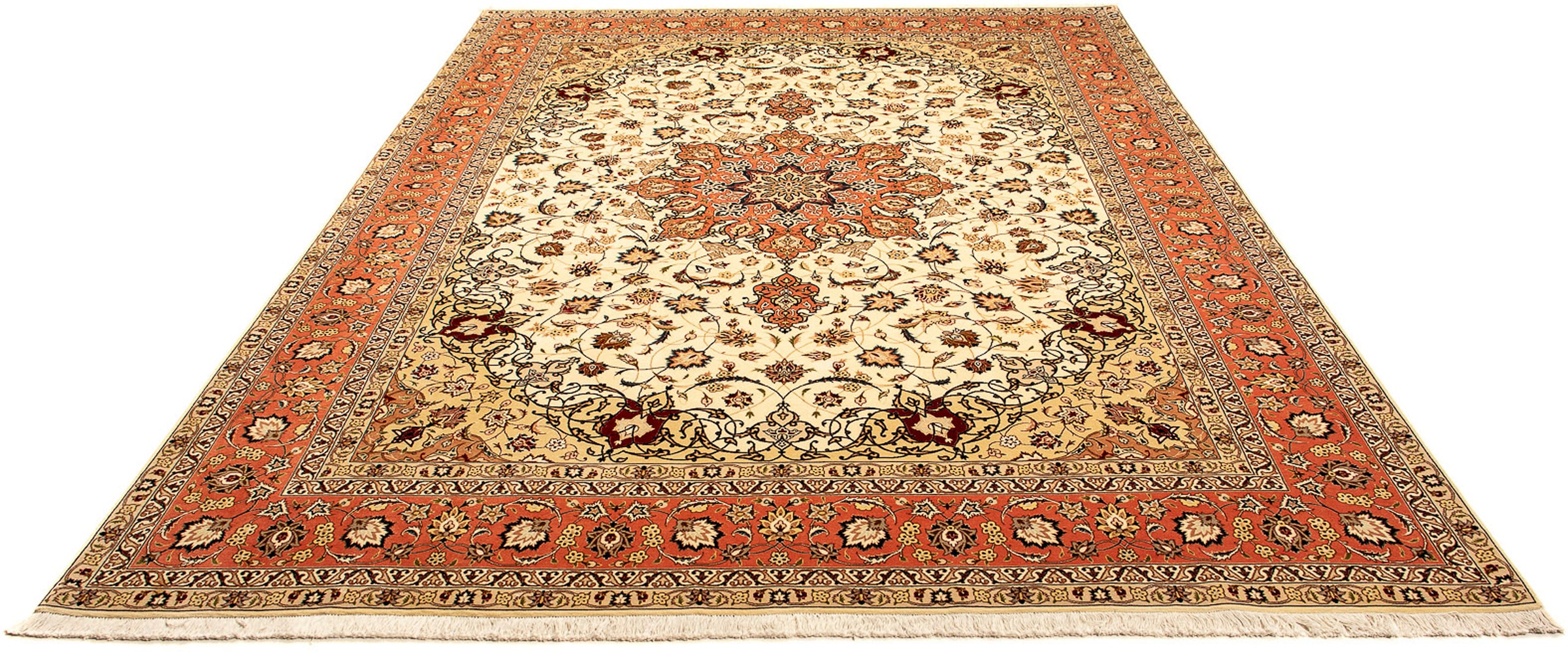 morgenland Orientteppich »Perser - Täbriz - 348 x 250 cm - beige«, rechteck günstig online kaufen