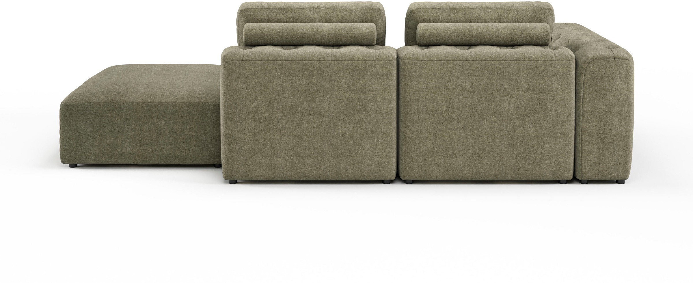 RAUM.ID Chaiselongue »Cushid«, Modul-Sofa, bestehend aus 2-Sitzer und  Hocker auf Rechnung bestellen