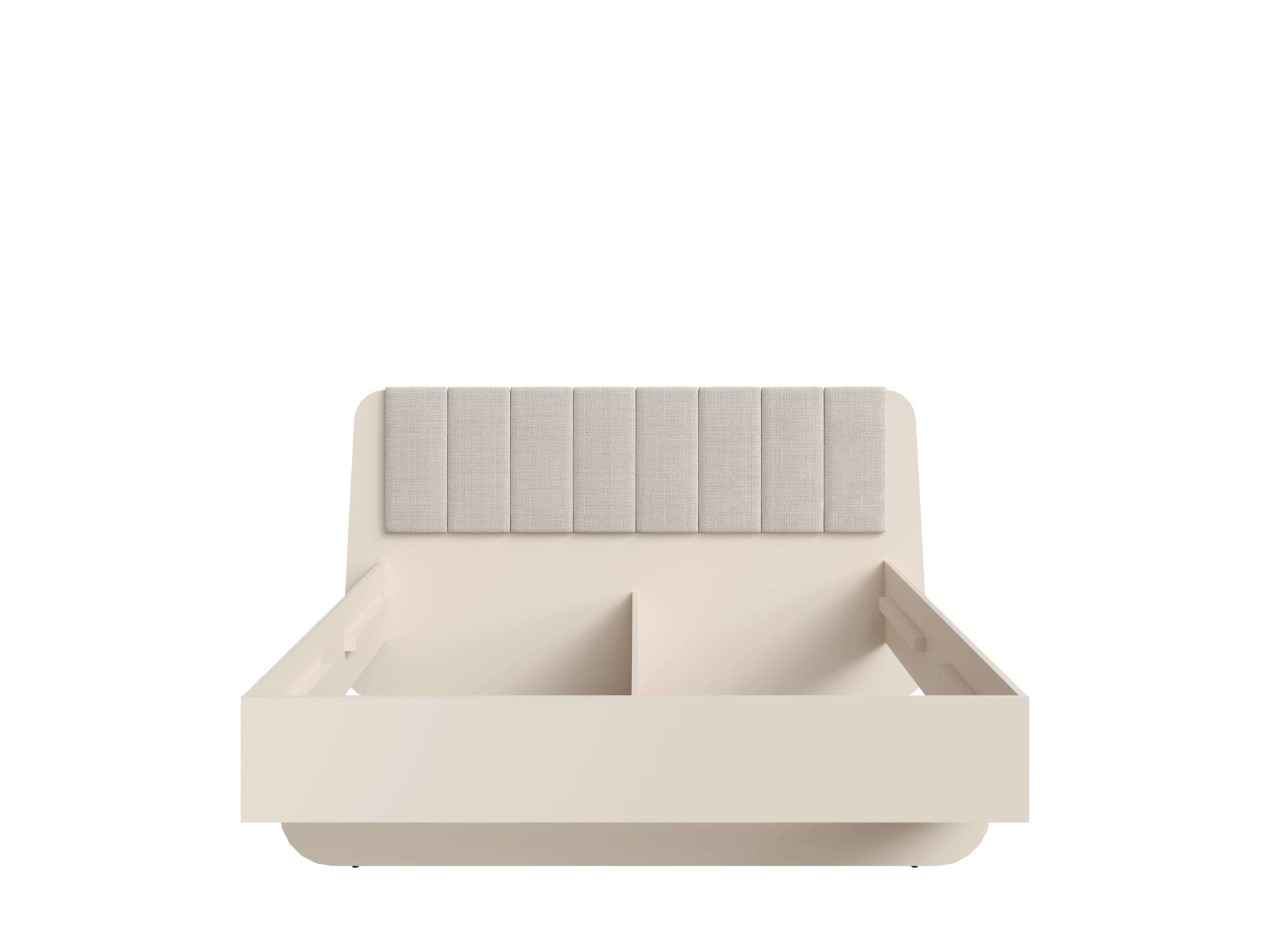 Home affaire Polsterbett »CLAREI mit gepolstertes Kopfteil, in 2 Breiten 160 und 180 cm«, Bettgestell ohne Bettkasten und Matratze, gemütlich und modern