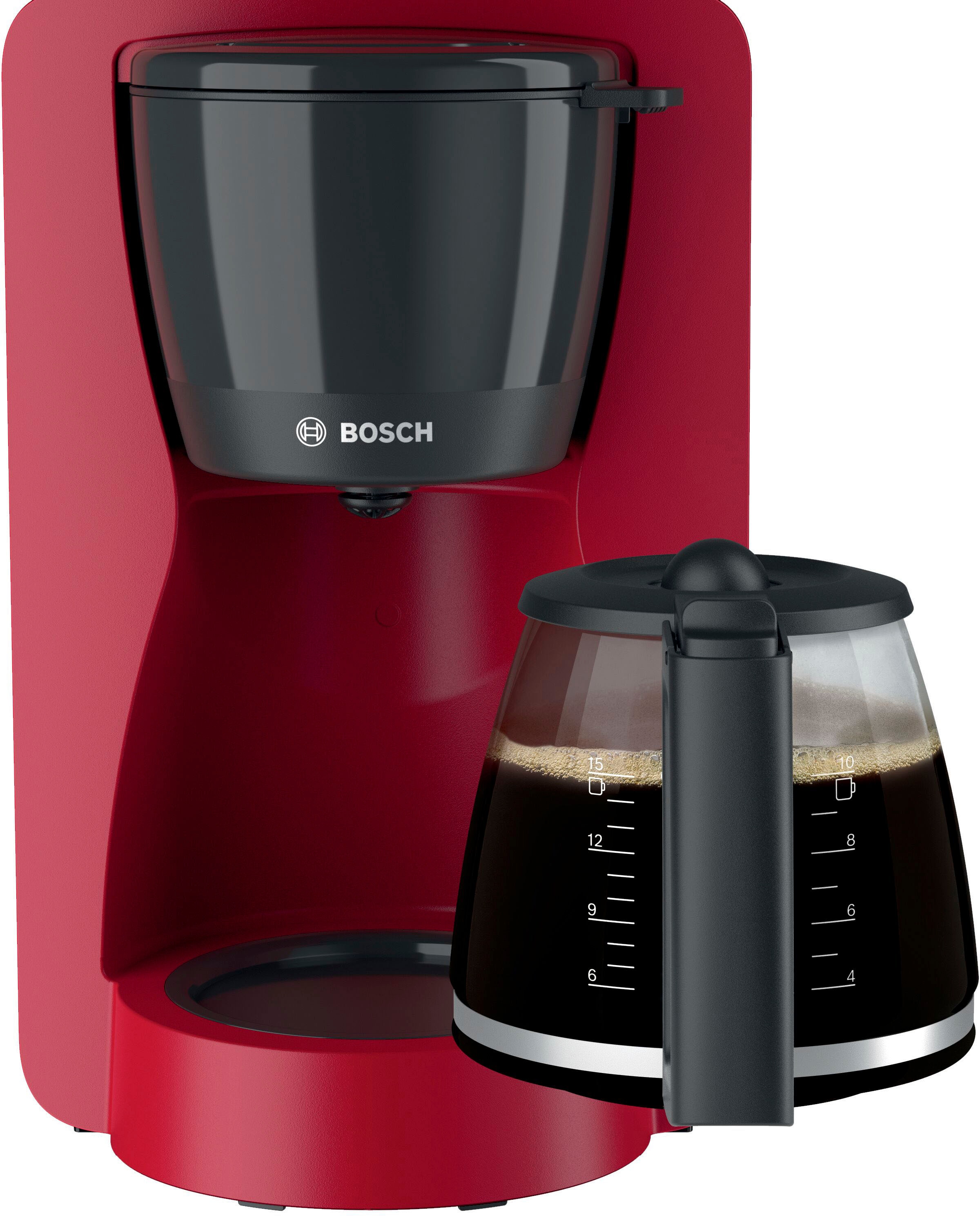 BOSCH Filterkaffeemaschine »MyMoment TKA2M114«, 1,25 l Kaffeekanne, Papierfilter, 1x4, für 10-15 Tassen, Glaskanne, 40min Warmhaltefunktion, 1200 W