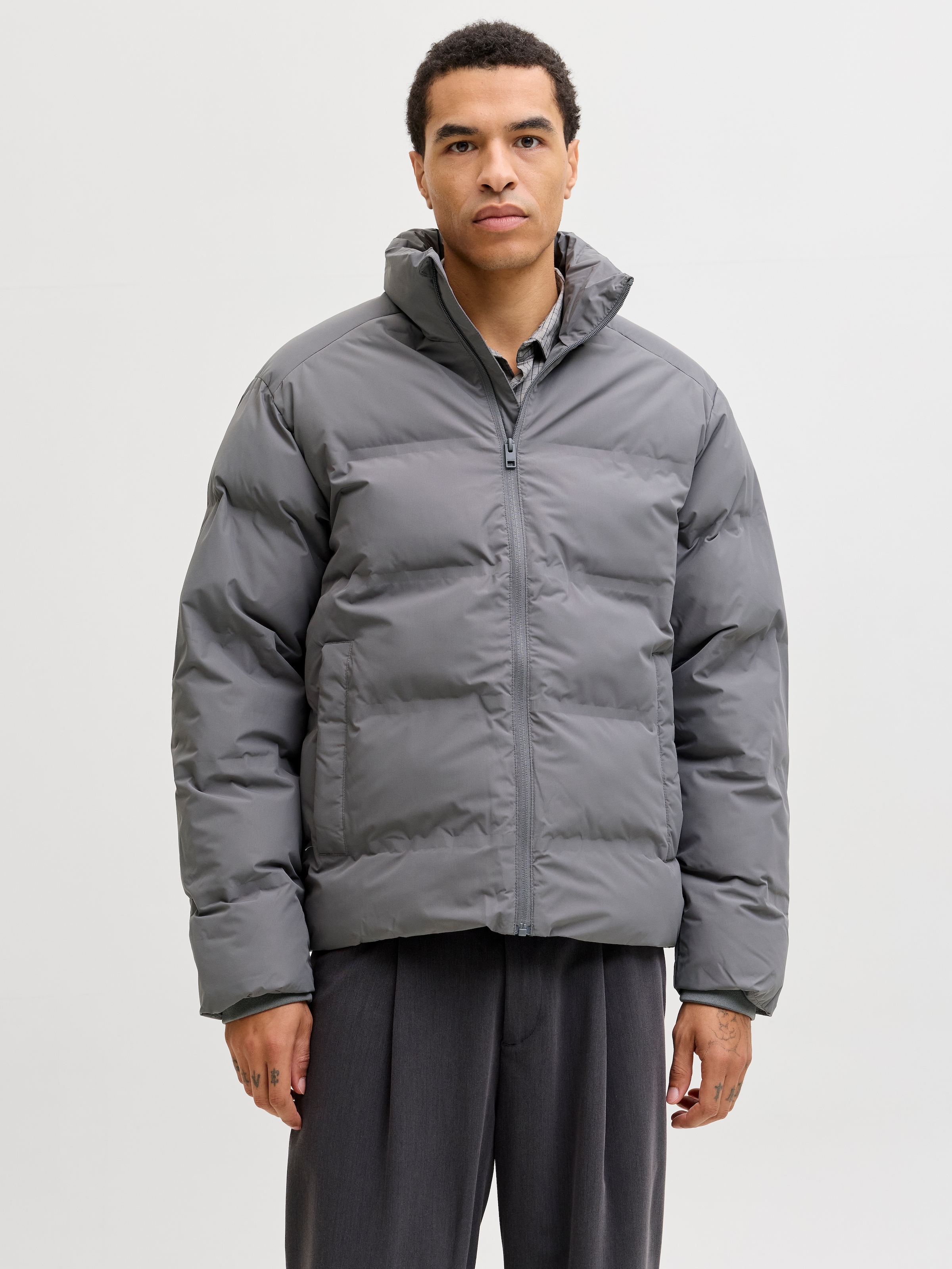 Jack & Jones Steppjacke »JJESOHO PUFFER COLLAR SN« ohne Kapuze