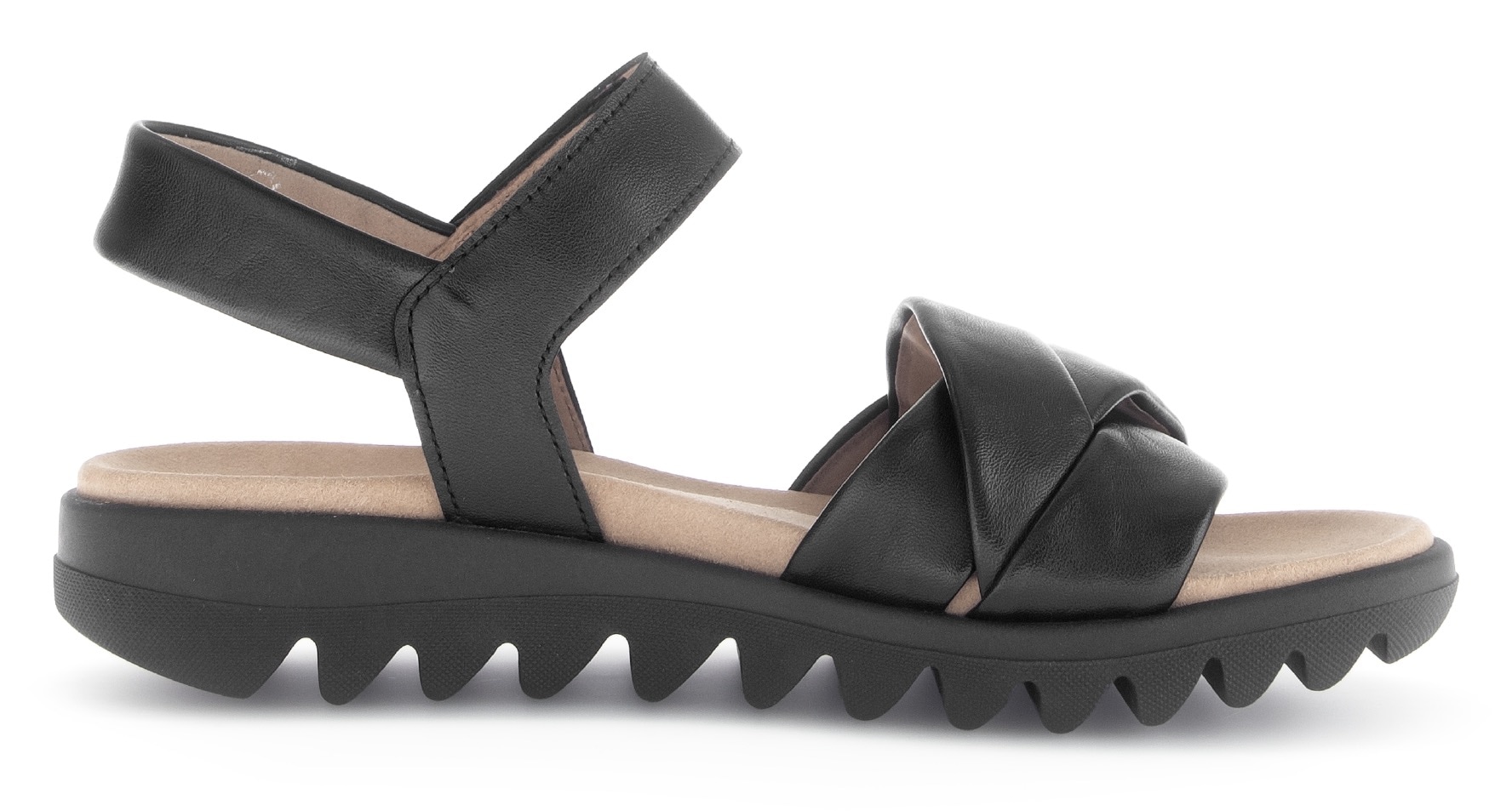 Gabor Riemchensandale, Sommerschuh, Keilsandalette, Bequemschuh mit Klettverschluss