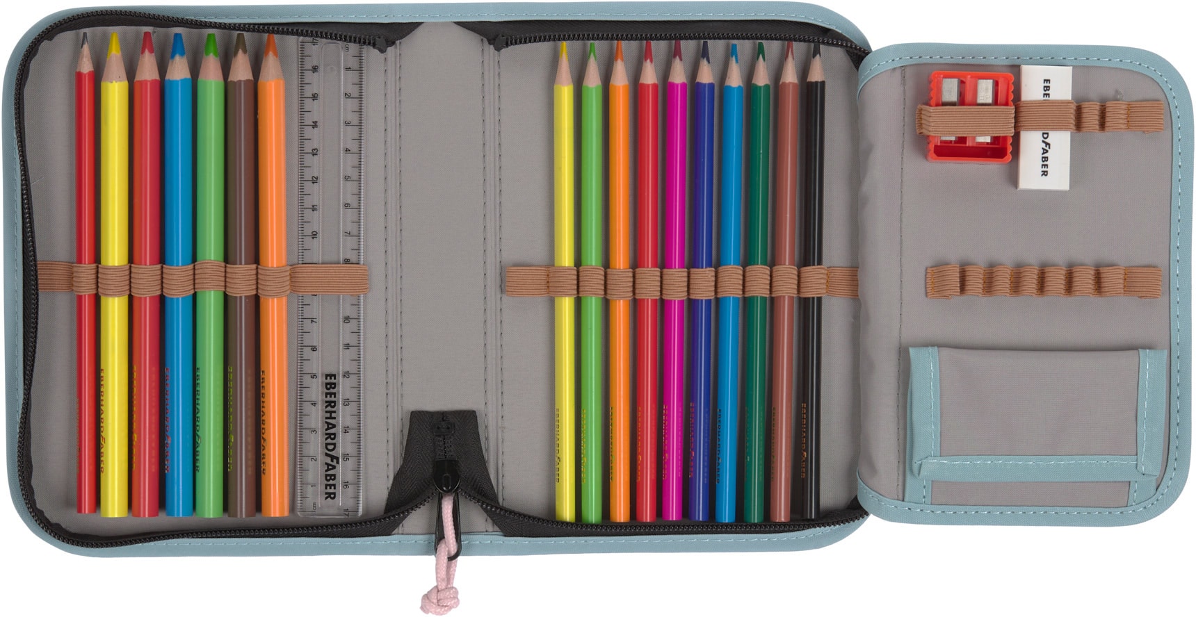 LÄSSIG Schulranzen »Unique, Boxy, Rose Blue Black«, Reflektoren, PETA-approved vegan; aus recyceltem Material