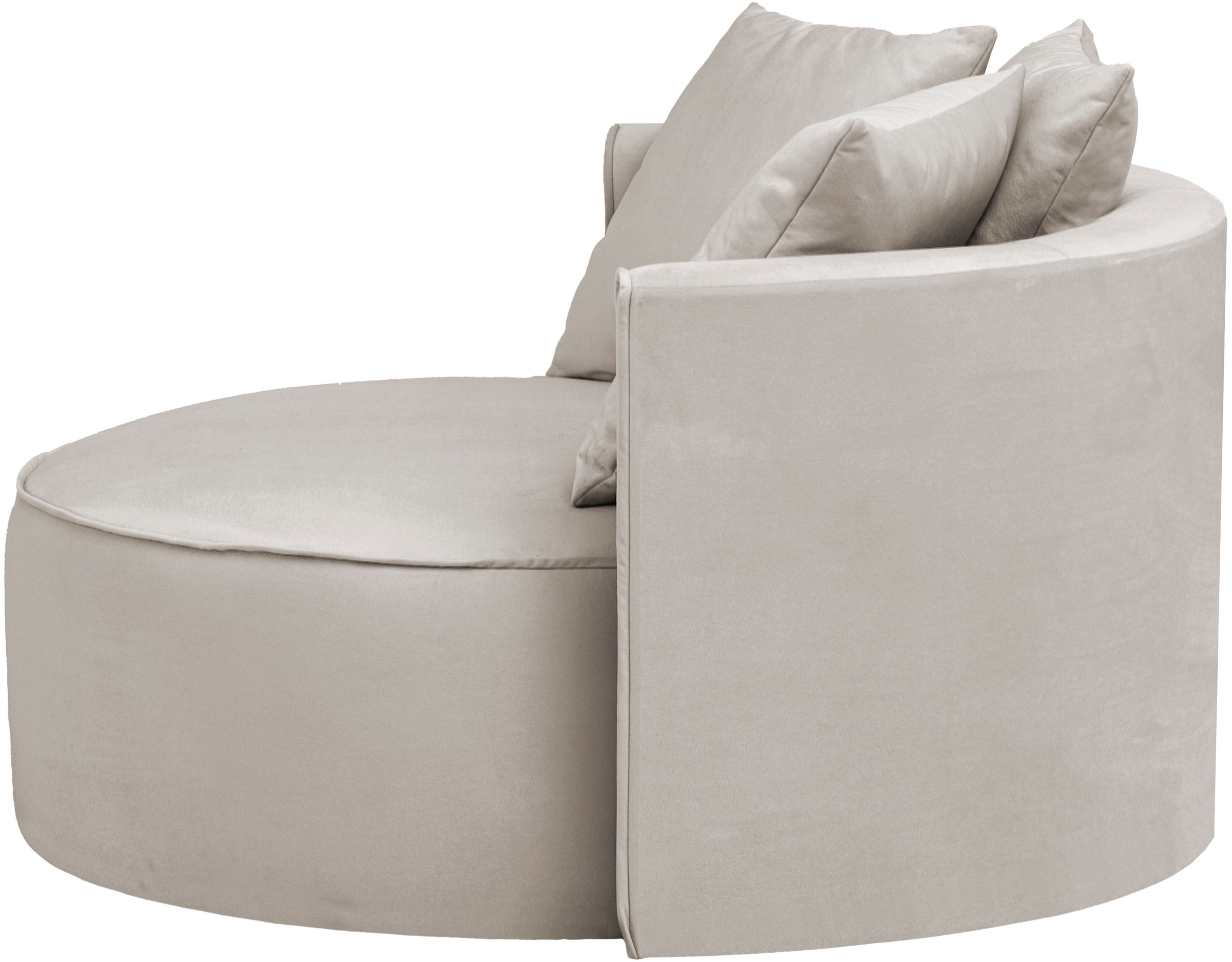 LeGer Home by Lena Gercke XXL-Sessel »ISALIE, Sessel in modernen Farben, Lesesessel, Loveseat, Big-Sessel«, trendige Stoffe, mit 3 Zierkissen, große Sitzfläche, Hocker optional
