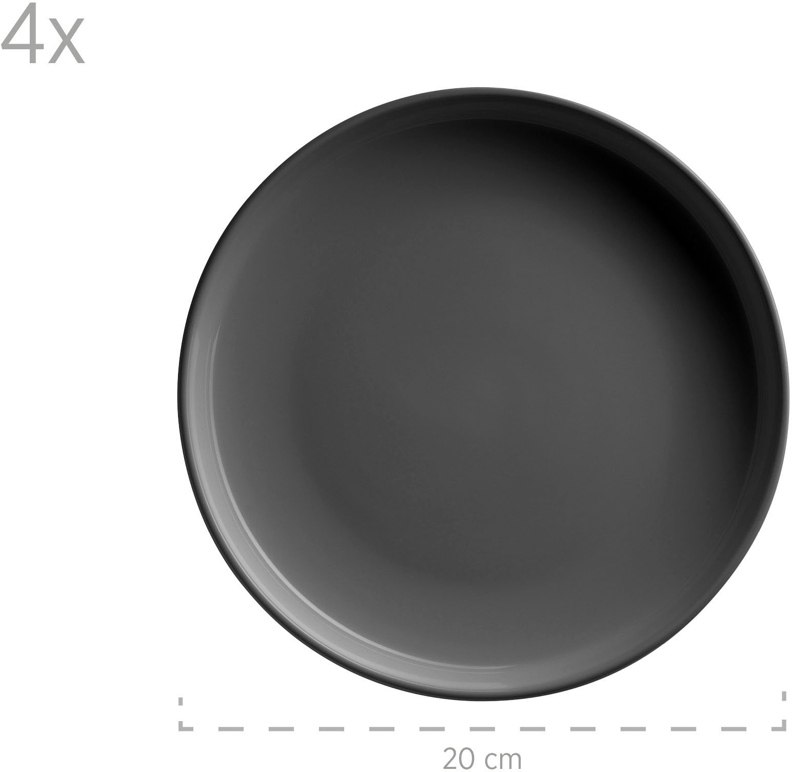 MÄSER Kombiservice »Geschirr-Set, Service Alenia« 16 Teile, für 4 Personen