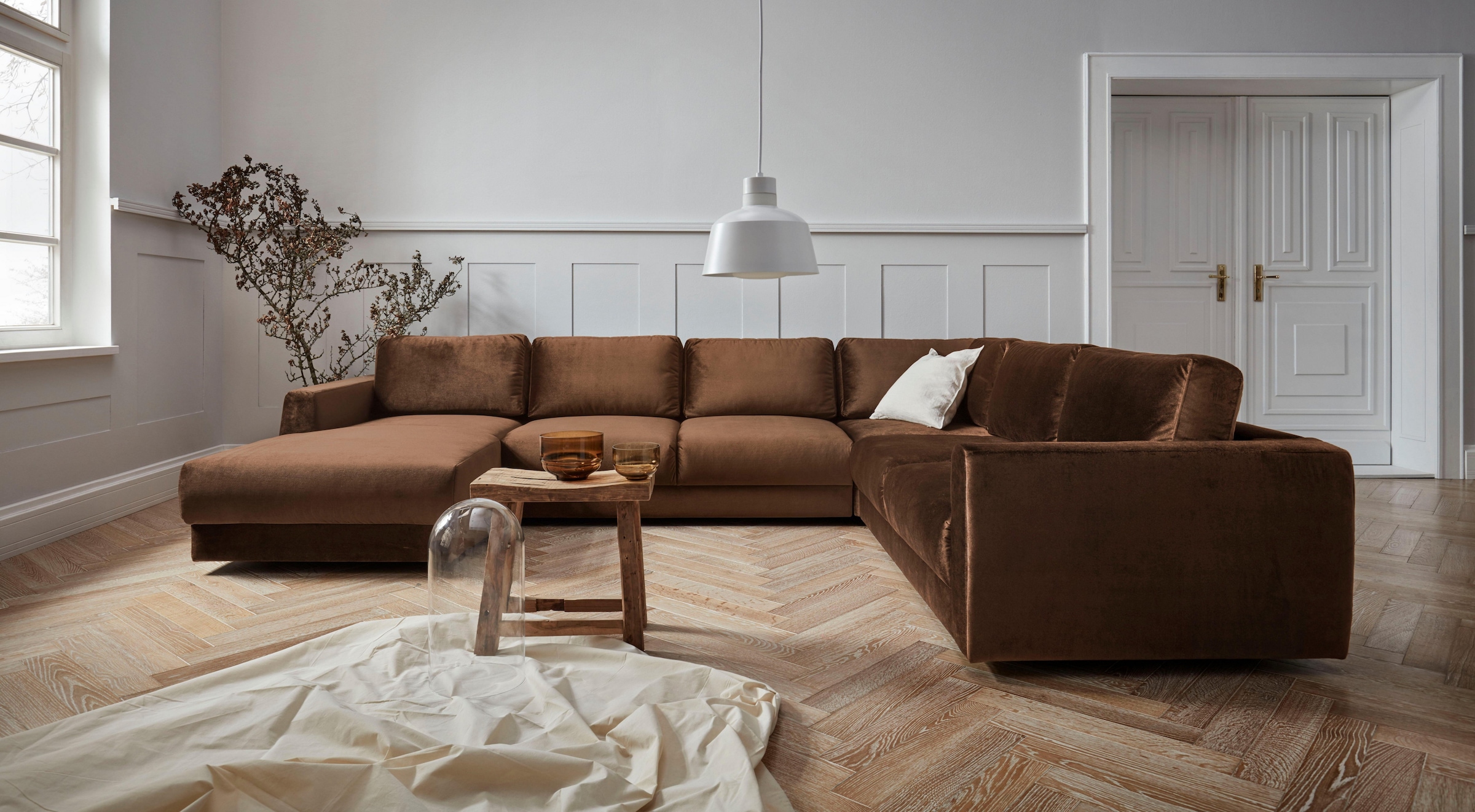 Home affaire Wohnlandschaft »Hobro U-Form« in 3 Bezugsqualitäten in vielen günstig online kaufen