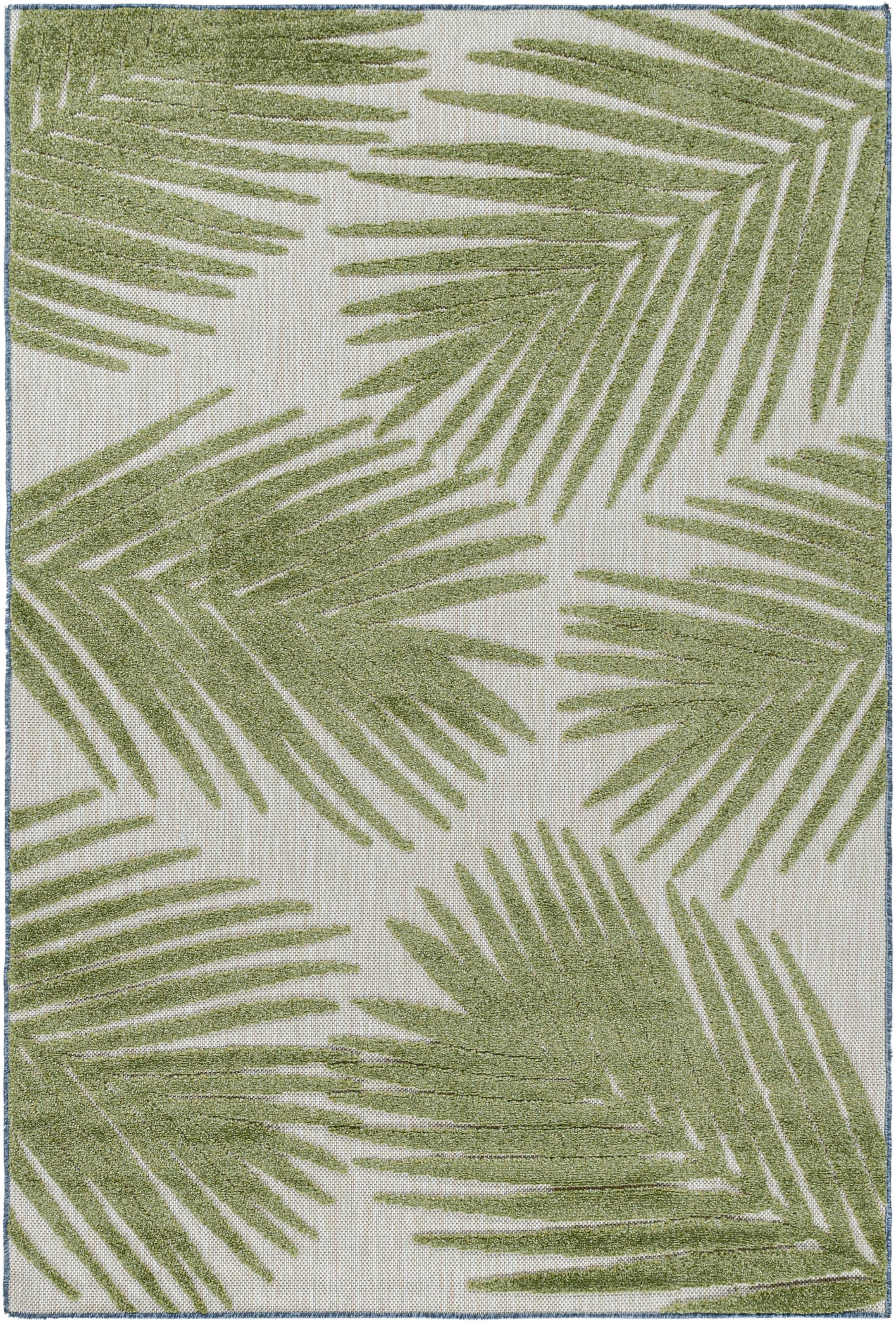 Ayyildiz Teppiche Teppich »BAHAMA 5155«, rechteckig, 8 mm Höhe, Läufer, Flachflor mit Hoch-Tief-Struktur, In-und Outdoor geeignet