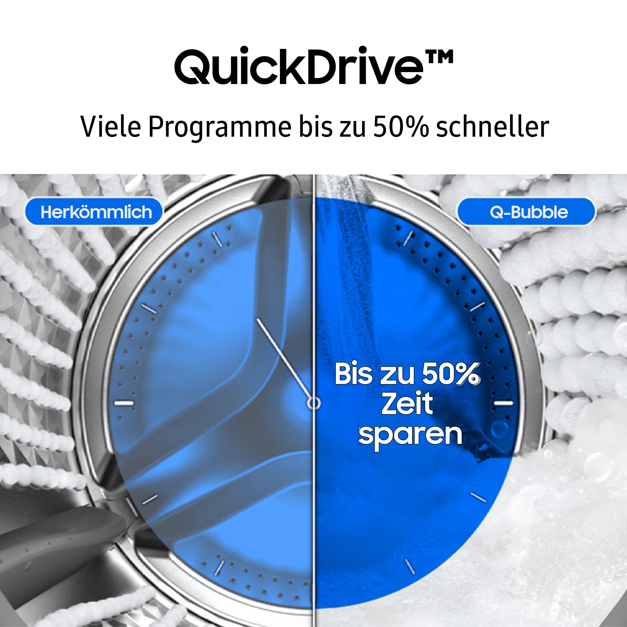 Samsung Waschmaschine »WF90F09C4S«, 9 kg, 1400 U/min, AI Wash mit automatischer Waschmitteldosierung